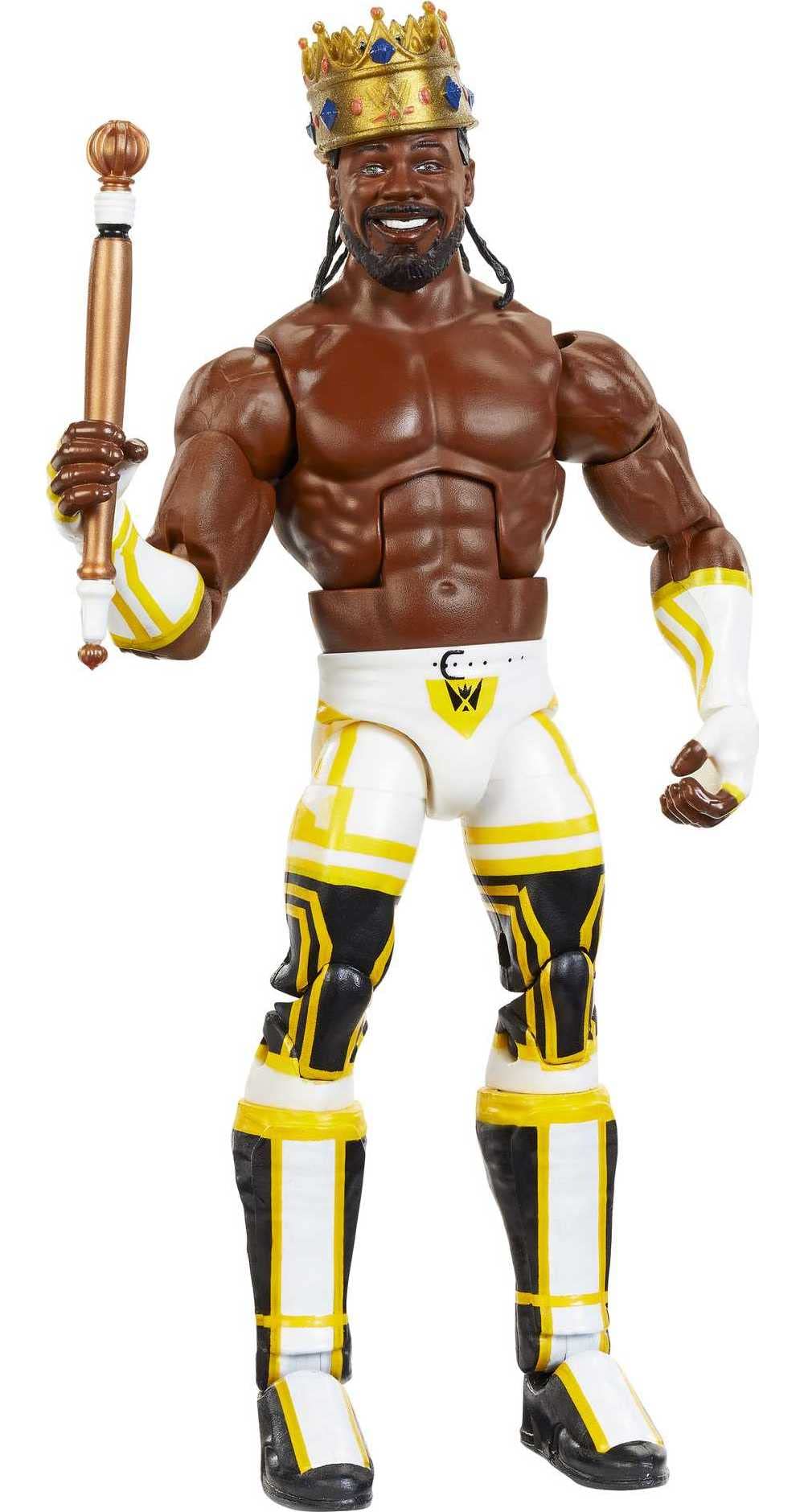 Mattel WWE King Woods Elite Collection Action Figure – Deluxe Articulation, TrueFX Detailing, 6-Inch