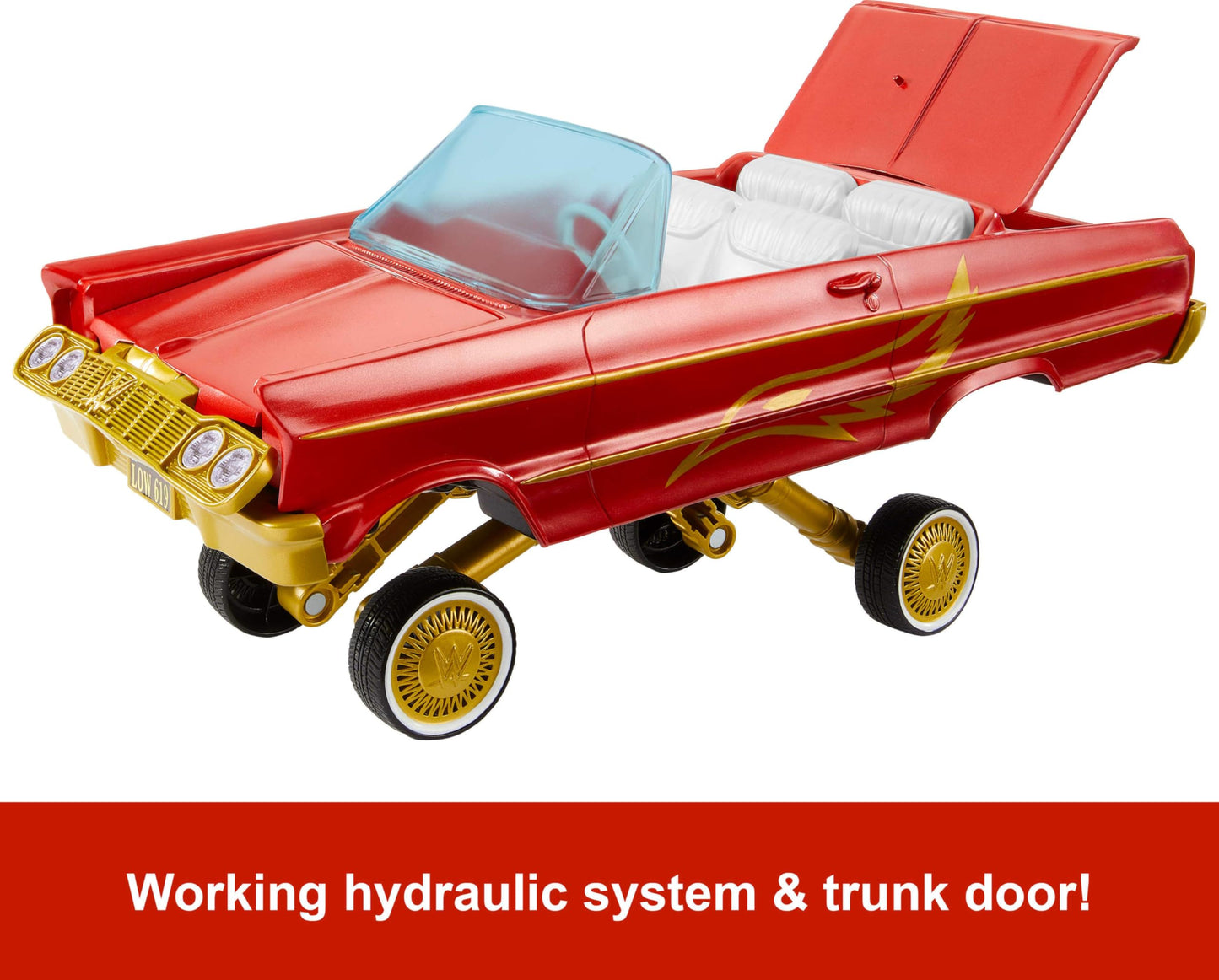 Mattel WWE Rey Mysterio Main Event Figure & Lucha Low Rider — Launching Action & Hydraulics