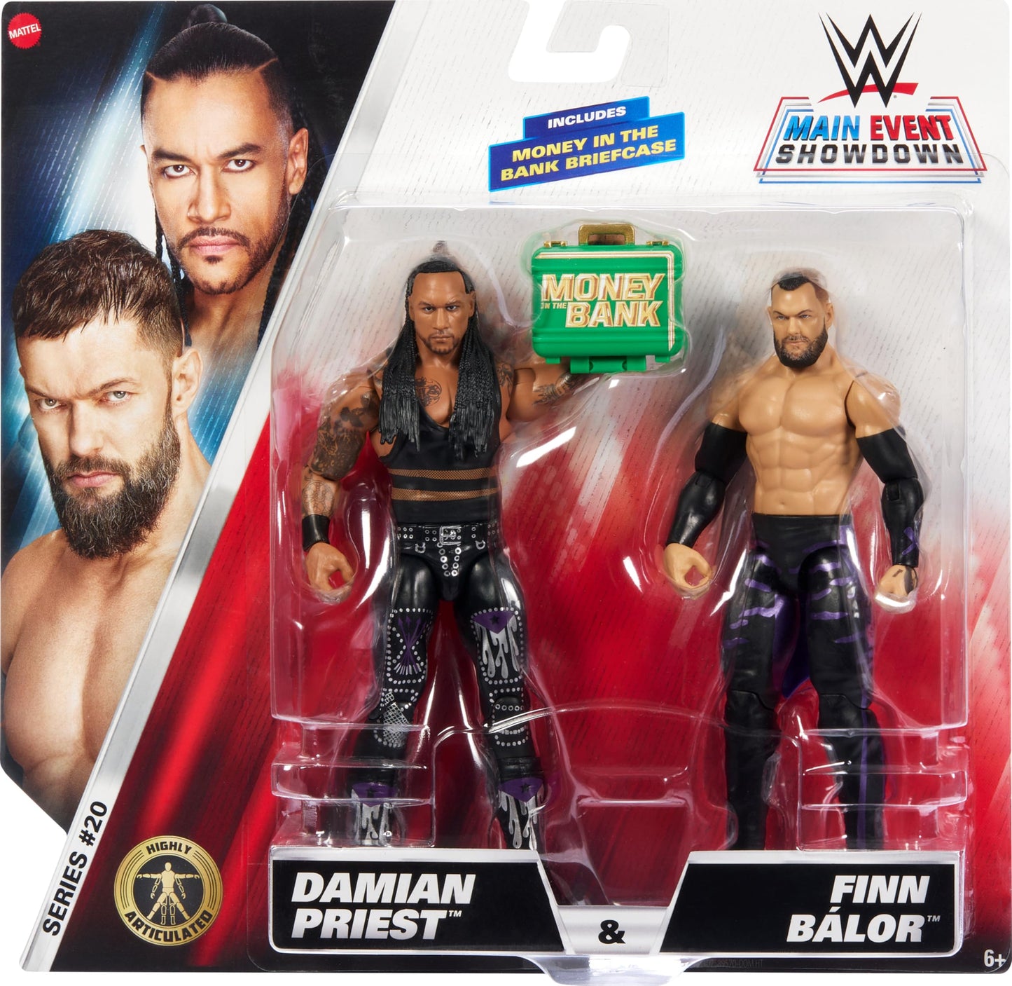 Mattel WWE Main Event Championship Showdown 2-Pack: Damian Priest & Finn Balor – Collectible Action Figures