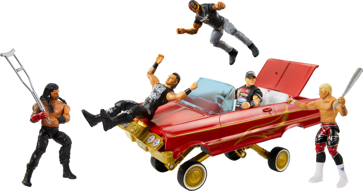 Mattel WWE Rey Mysterio Main Event Figure & Lucha Low Rider — Launching Action & Hydraulics