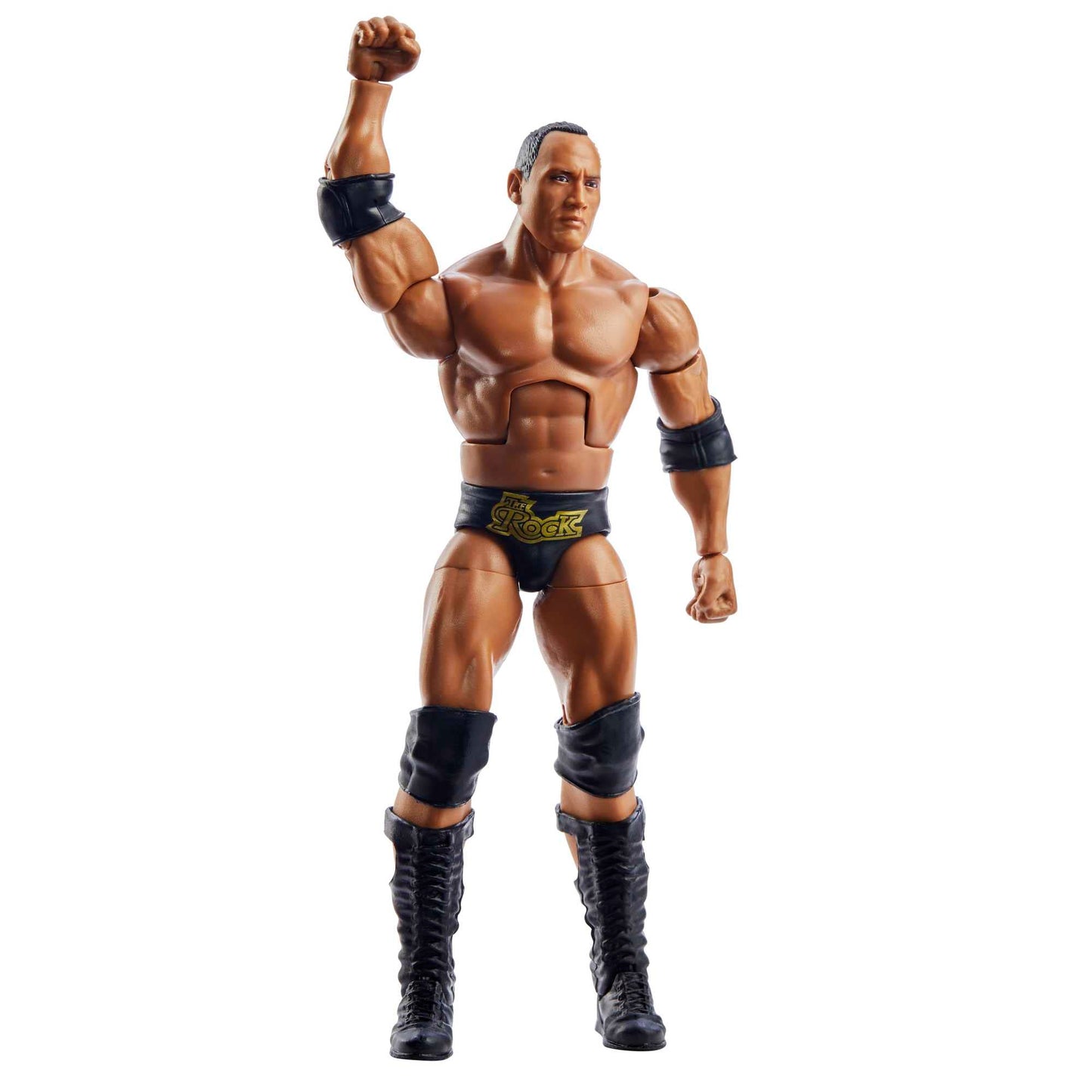 Mattel WWE The Rock WrestleMania Elite 6-Inch Figure with Accessory & Mean Gene Okerlund BAF Parts