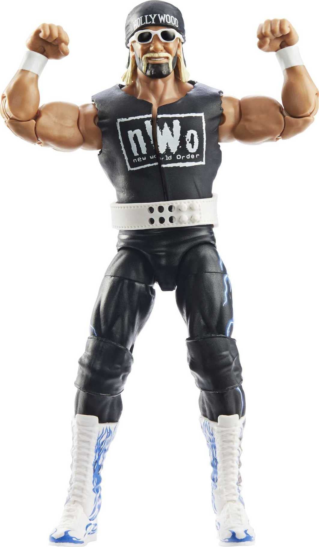 Mattel WWE Elite 6-Inch Hulk Hogan WrestleMania Figure with Accessory & Mean Gene Okerlund Build-A-Figure Parts
