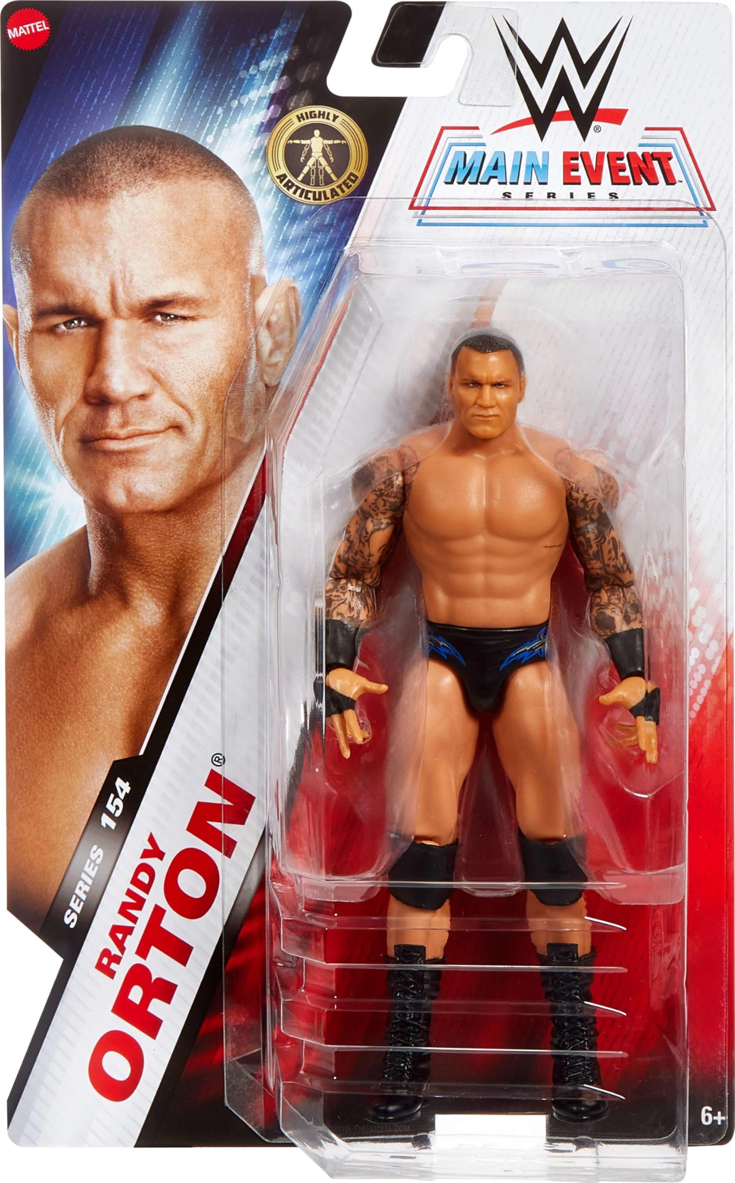 Mattel WWE Randy Orton Action Figure | Main Event Series #154, 6-Inch, 10 Points of Articulation