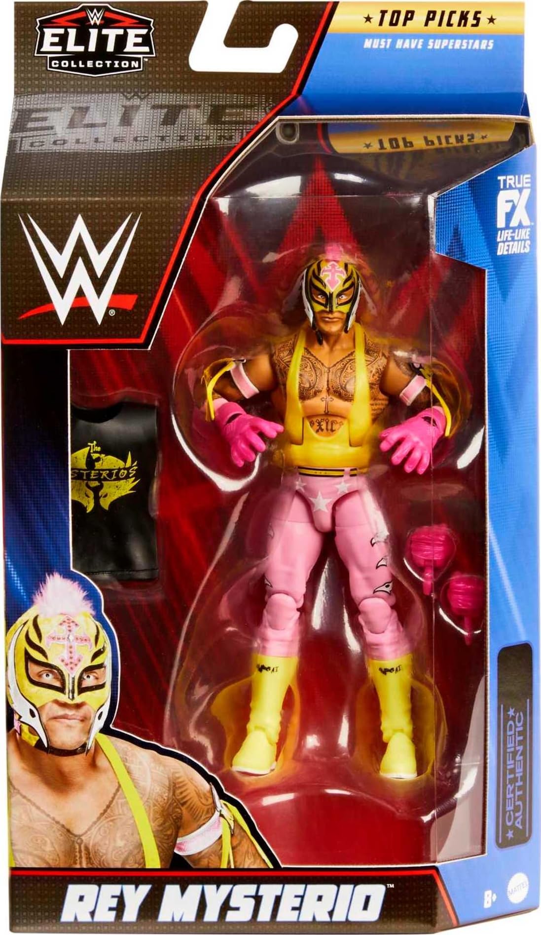 Mattel WWE Rey Mysterio Top Picks Elite Collection Action Figure – 6-In