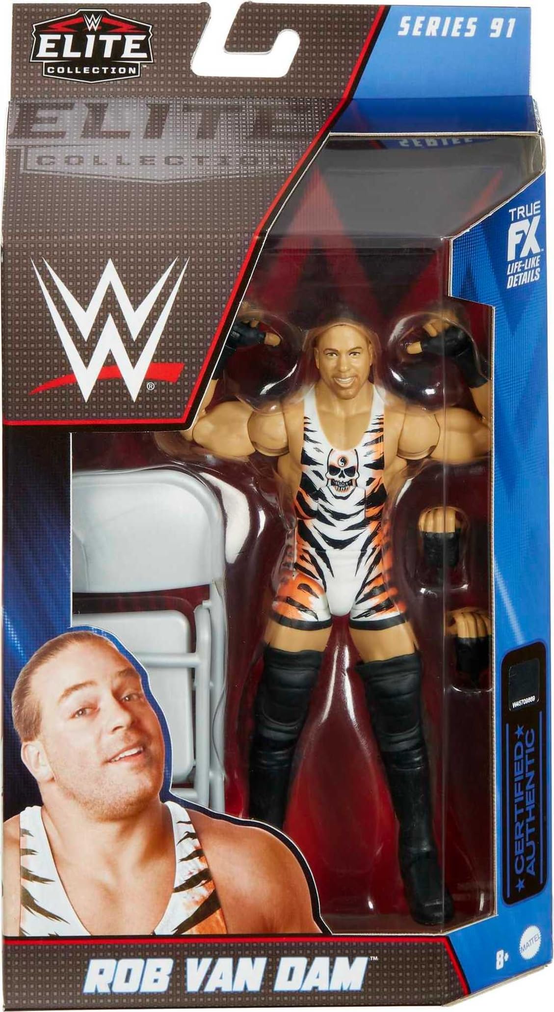 Mattel WWE Rob Van Dam Elite Collection Action Figure – 6-Inch Poseable