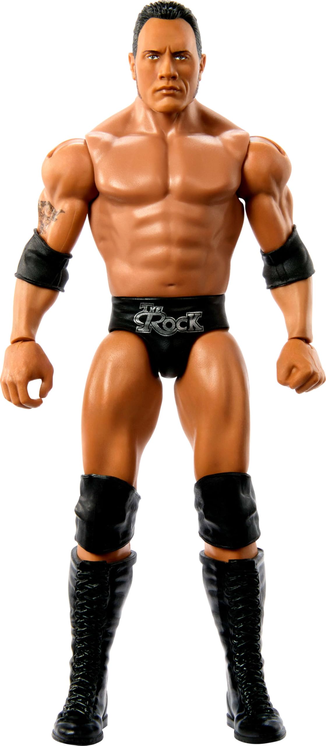 Mattel WWE 6-Inch The Rock Action Figure – 10-Point Articulation & TrueFX Life-Like Look