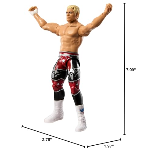 Mattel WWE Series #143 Cody Rhodes 6-Inch Action Figure – TrueFX, 10 Articulation