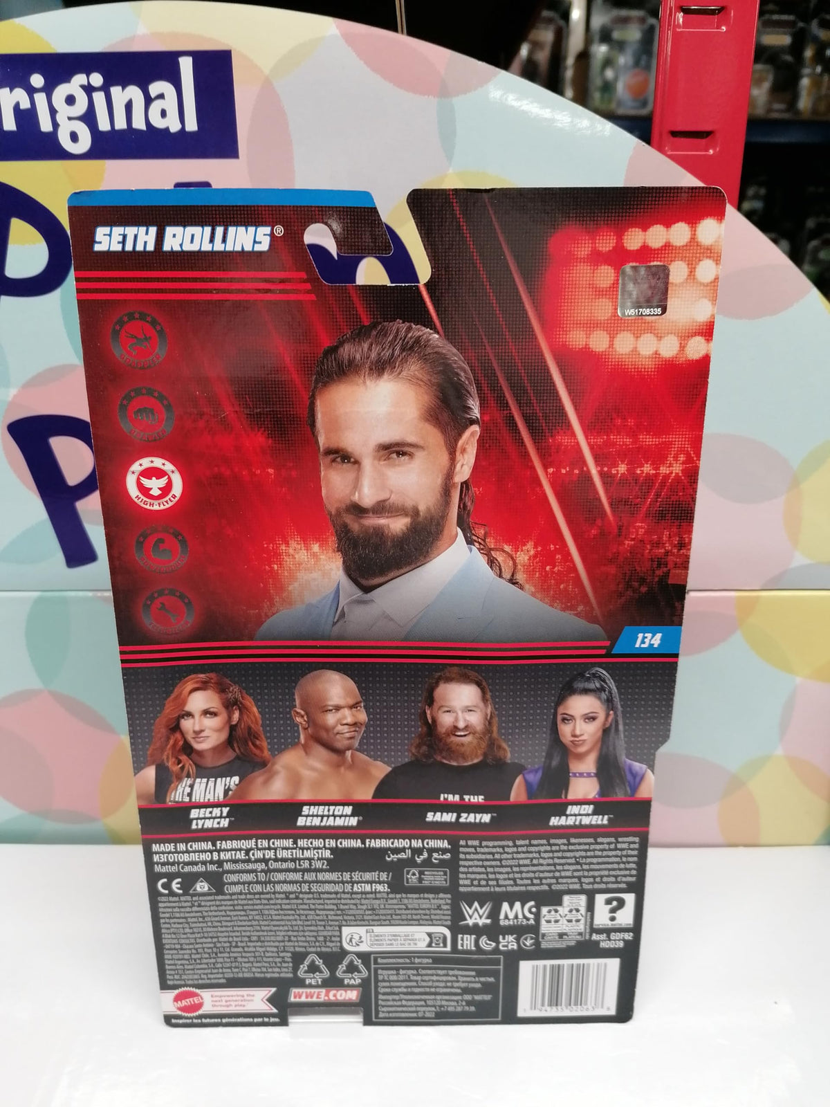 Mattel WWE Seth Rollins Six-Inch Action Figure – TrueFX & Ten-Point Articulation