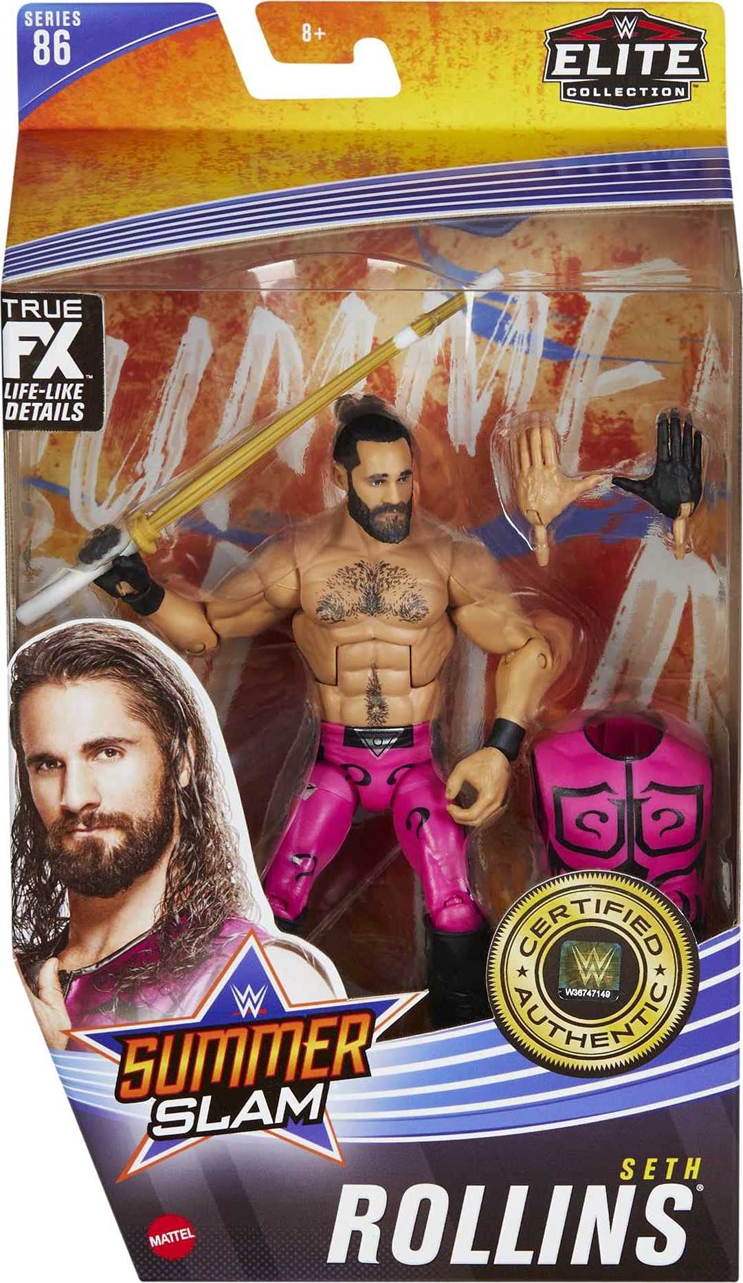 Mattel WWE Seth Rollins Elite Series 87 Action Figure – 6-Inch Posable Collectible