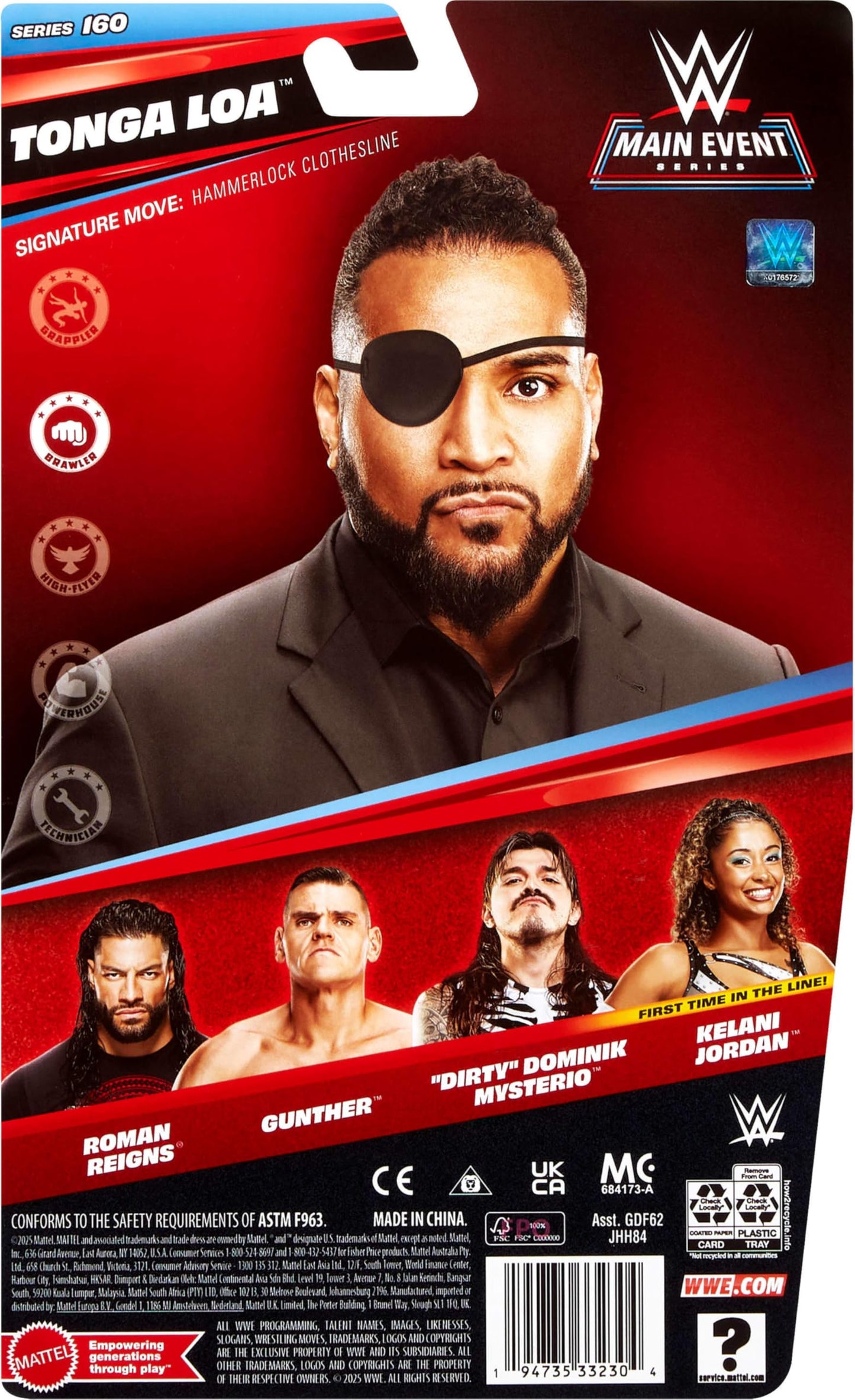 Mattel WWE Tonga Loa Action Figure – Main Event Series #156, 6-Inch