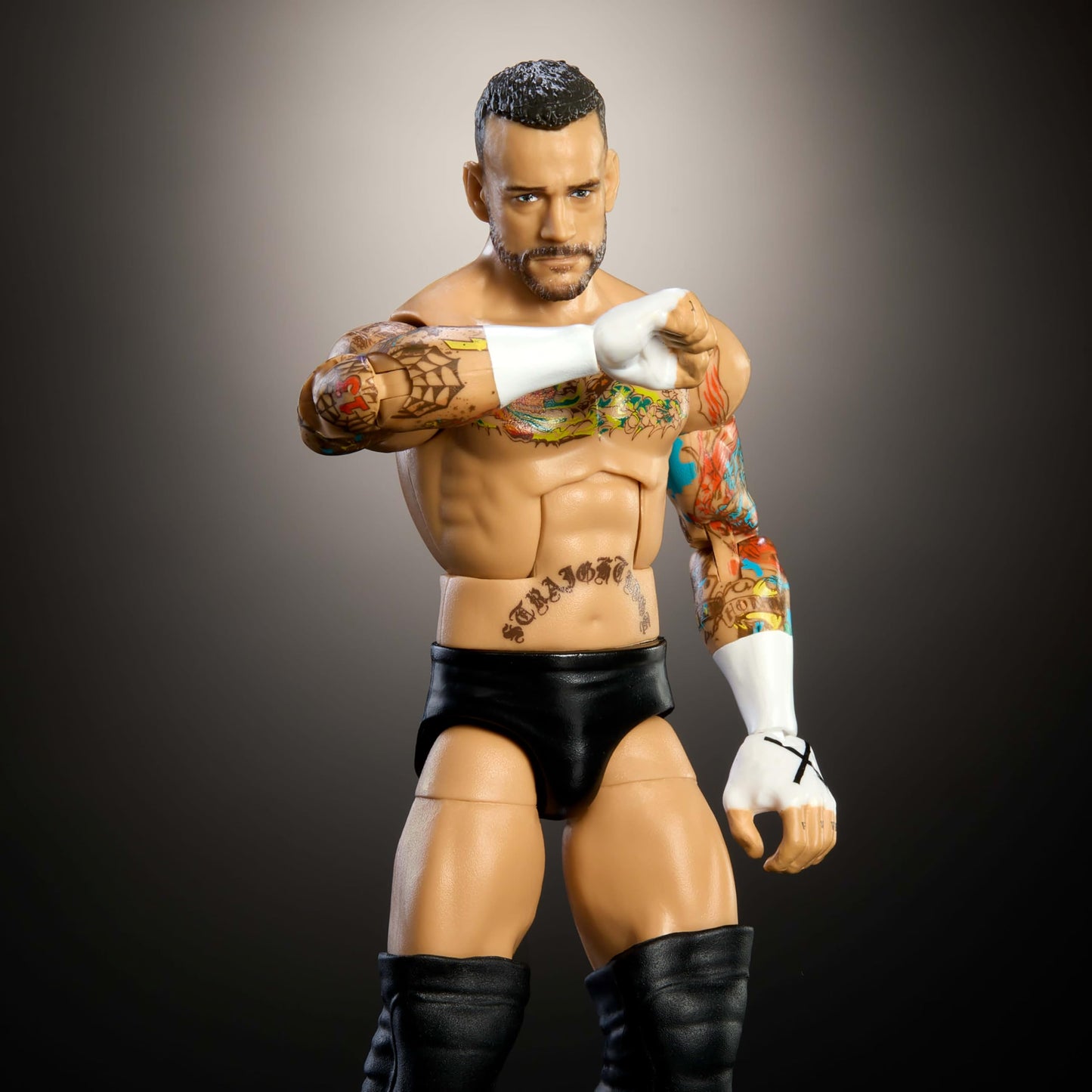 Mattel WWE Top Picks Elite CM Punk 6-Inch Figure – 25 Points of Articulation, Ring Gear & Swappable Hands