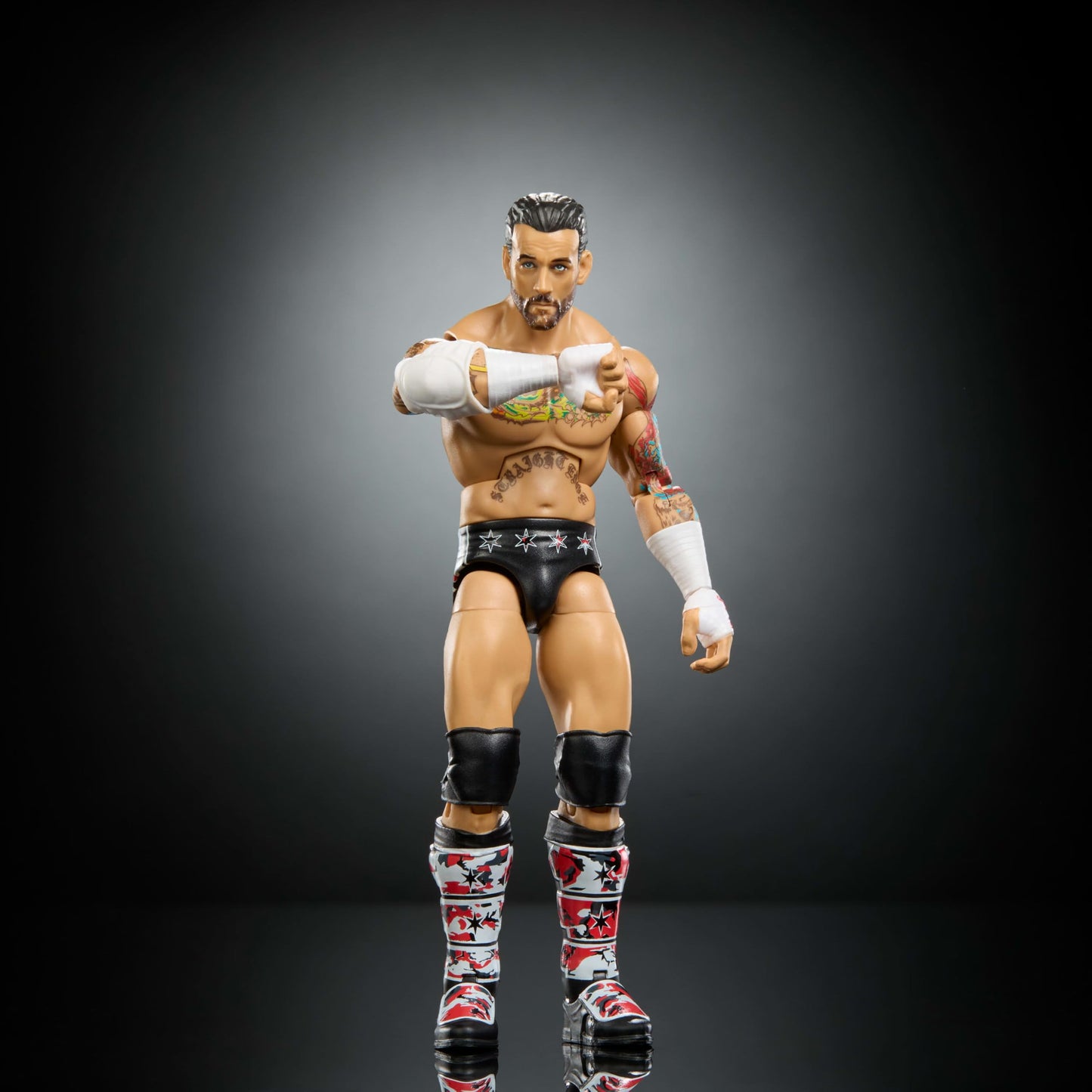 Mattel WWE Elite Top Picks CM Punk 6-Inch Action Figure – Swappable Hands & Ring Gear