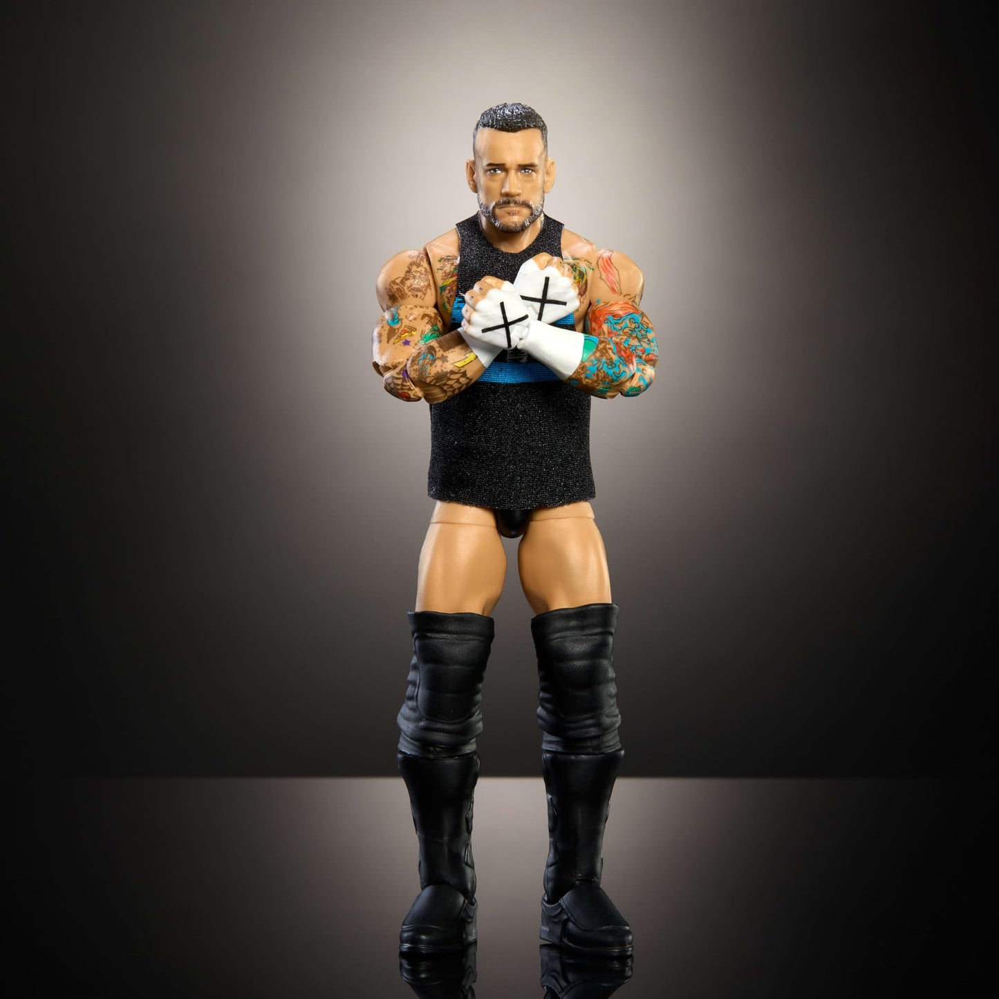 Mattel WWE Top Picks Elite CM Punk 6-Inch Figure – 25 Points of Articulation, Ring Gear & Swappable Hands