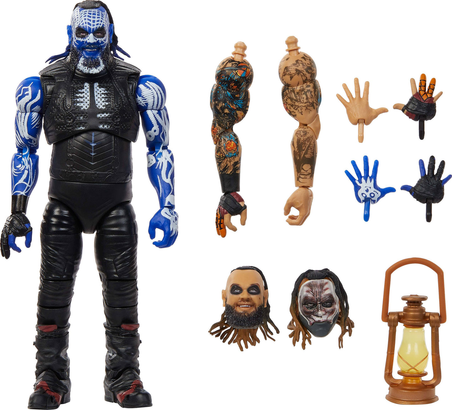 Mattel WWE Ultimate Edition Bray Wyatt Figure Set – 6-Inch, Swappable Heads & 30+ Articulation