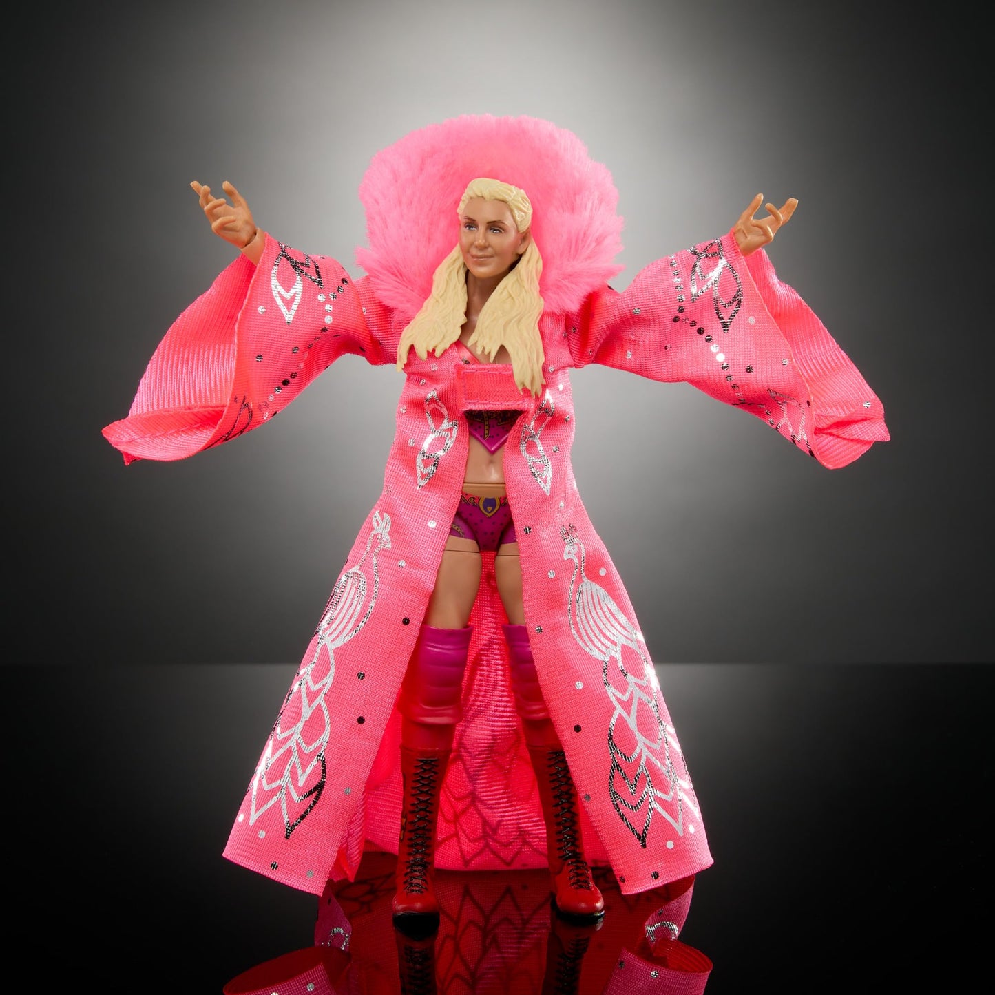 Mattel WWE Ultimate Edition Charlotte Flair Action Figure – 6-Inch, 30+ Articulation, Swappable Parts & Entrance Gear