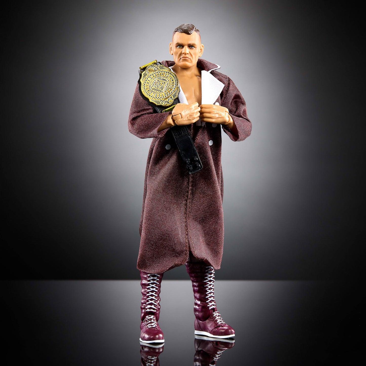 Mattel WWE Ultimate Edition Gunther Figure Set — 6-Inch, Swappable Heads, Entrance Gear