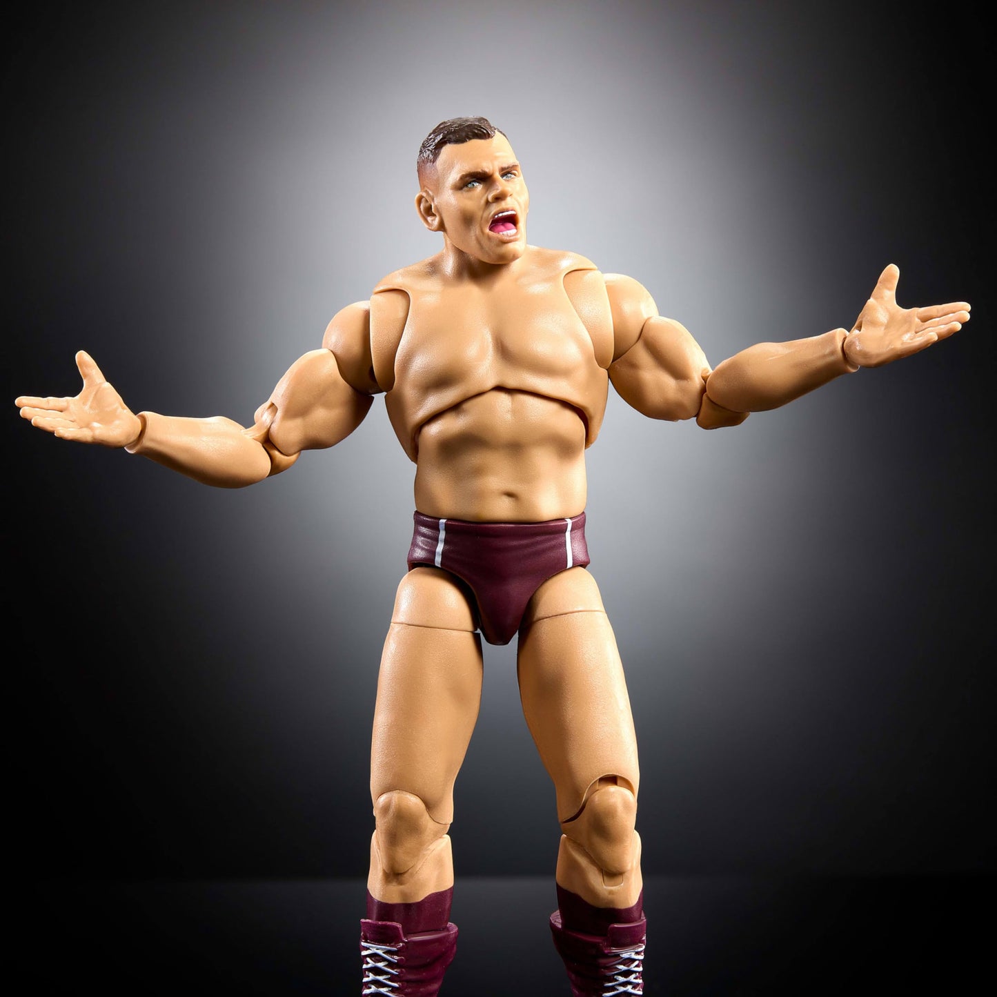 Mattel WWE Ultimate Edition Gunther Figure Set — 6-Inch, Swappable Heads, Entrance Gear