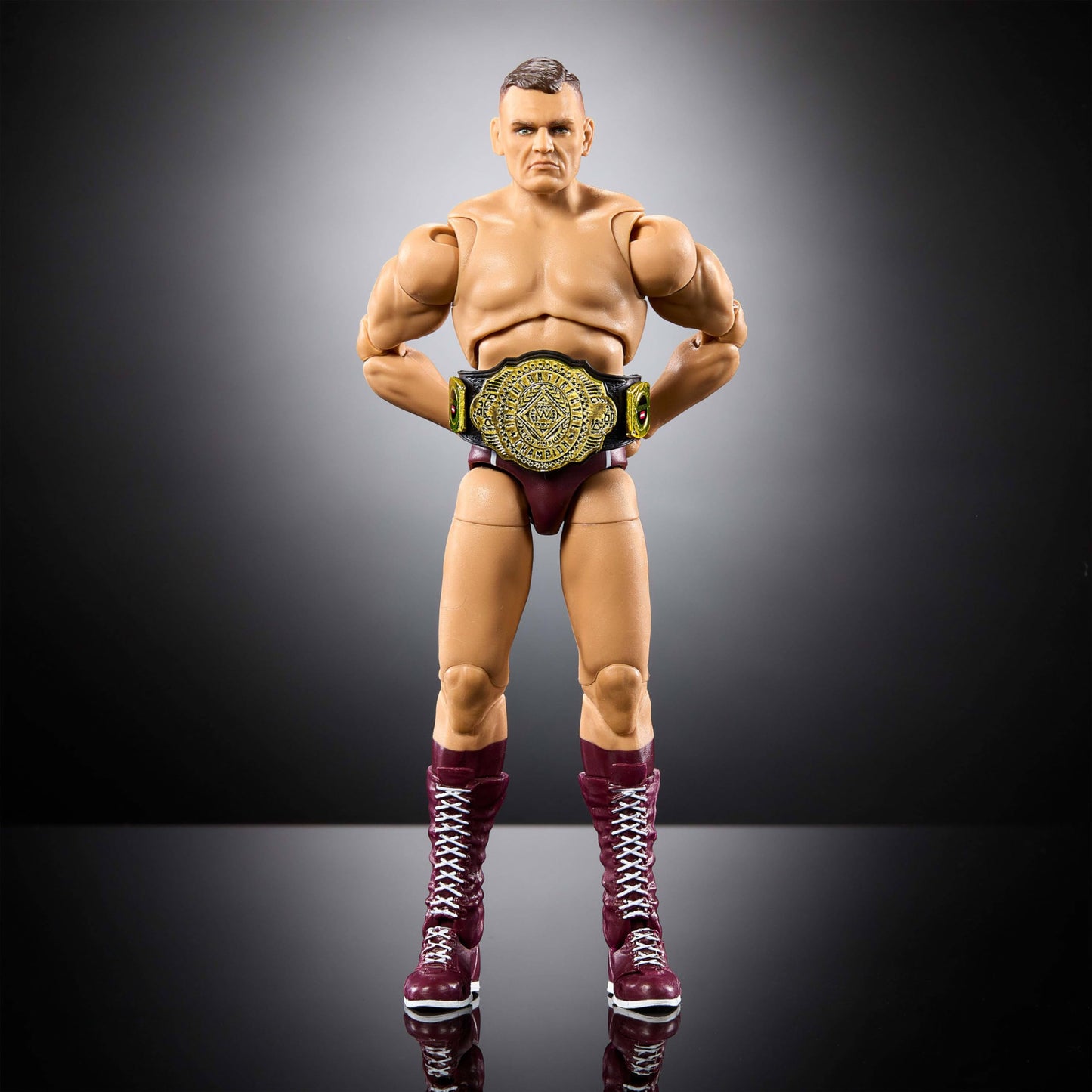 Mattel WWE Ultimate Edition Gunther Figure Set — 6-Inch, Swappable Heads, Entrance Gear