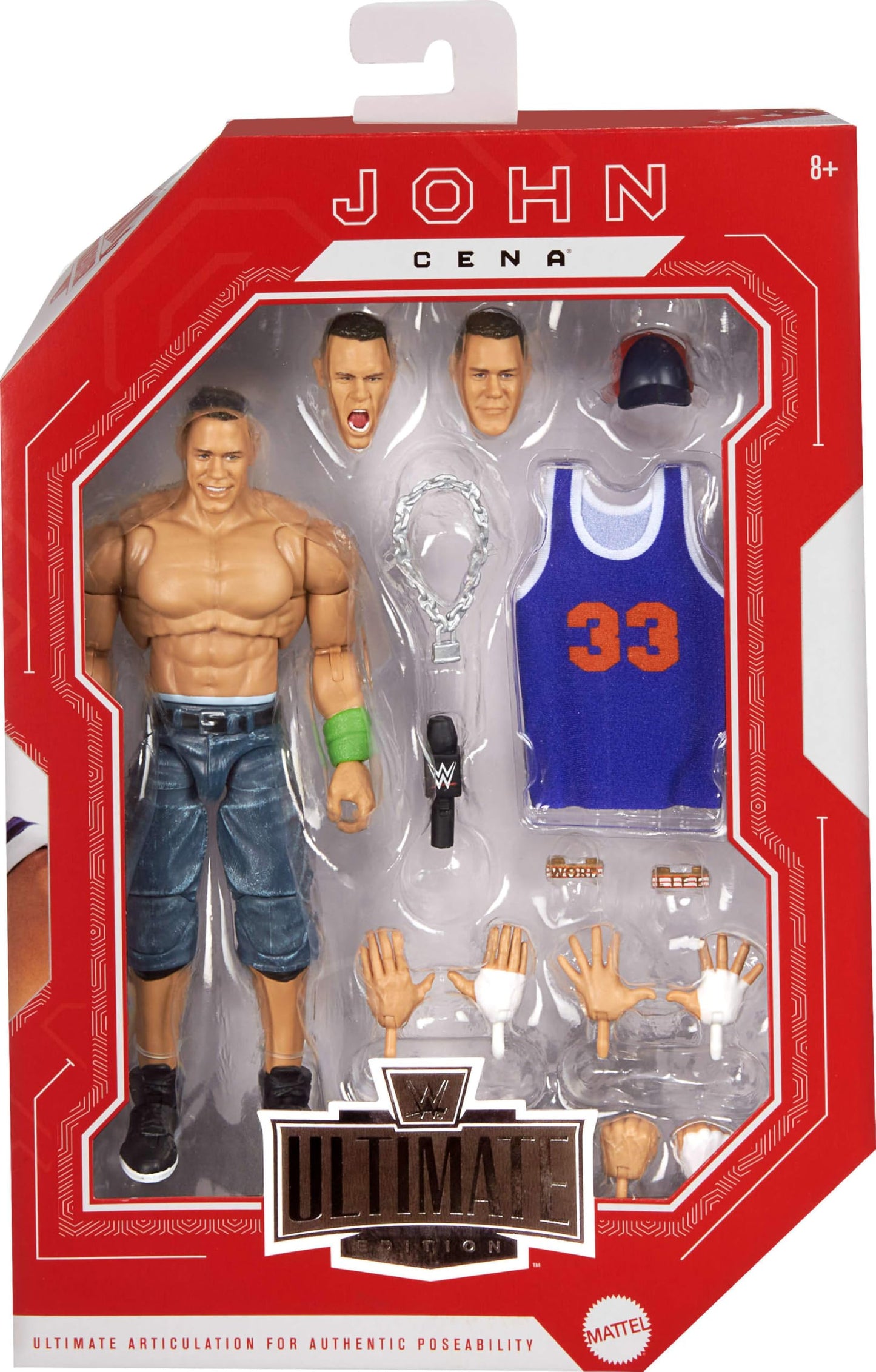 Mattel WWE Ultimate Edition John Cena 6-Inch Figure & 10+ Accessories – Amazon Exclusive