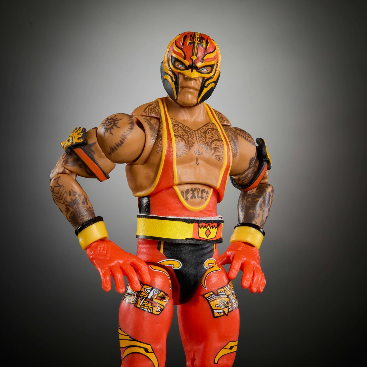Mattel WWE Ultimate Edition Rey Mysterio 6-Inch Action Figure – Swappable Heads, 30+ Articulation