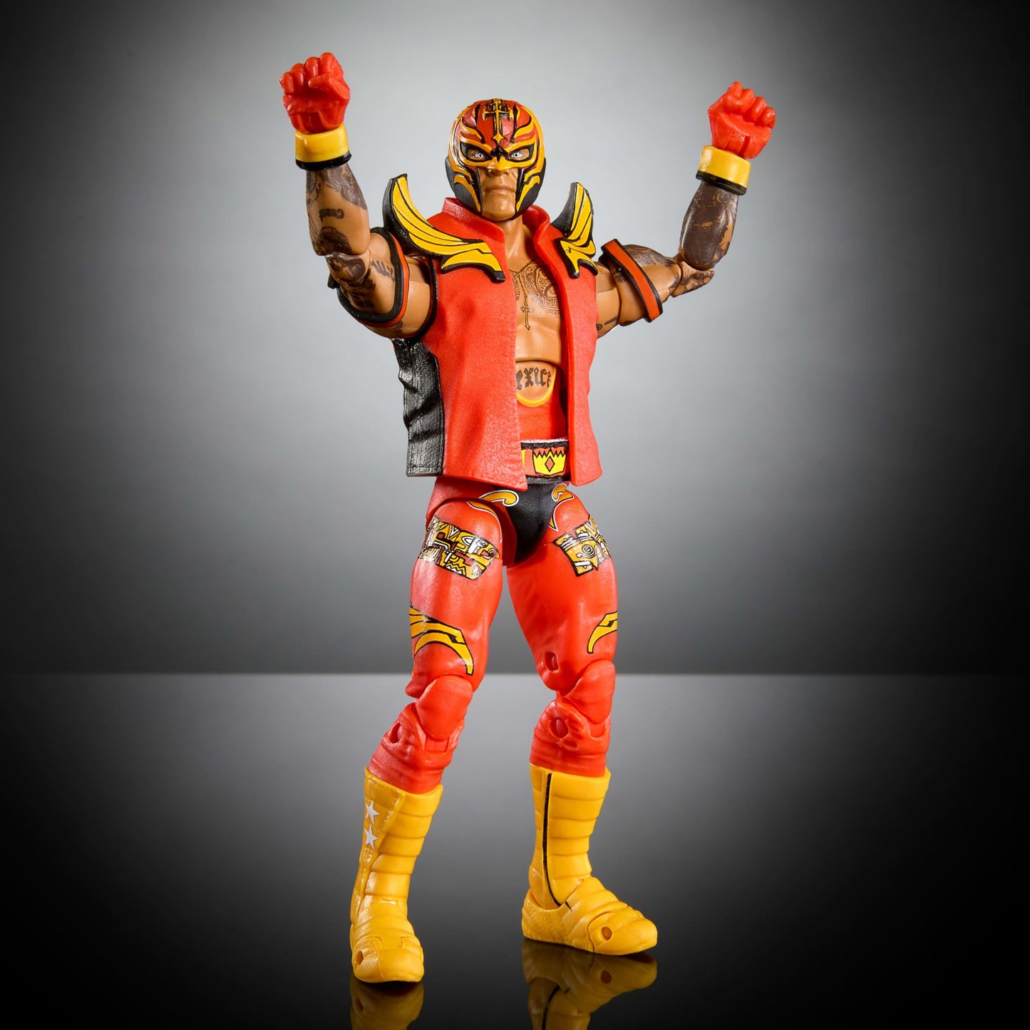 Mattel WWE Ultimate Edition Rey Mysterio 6-Inch Action Figure – Swappable Heads, 30+ Articulation