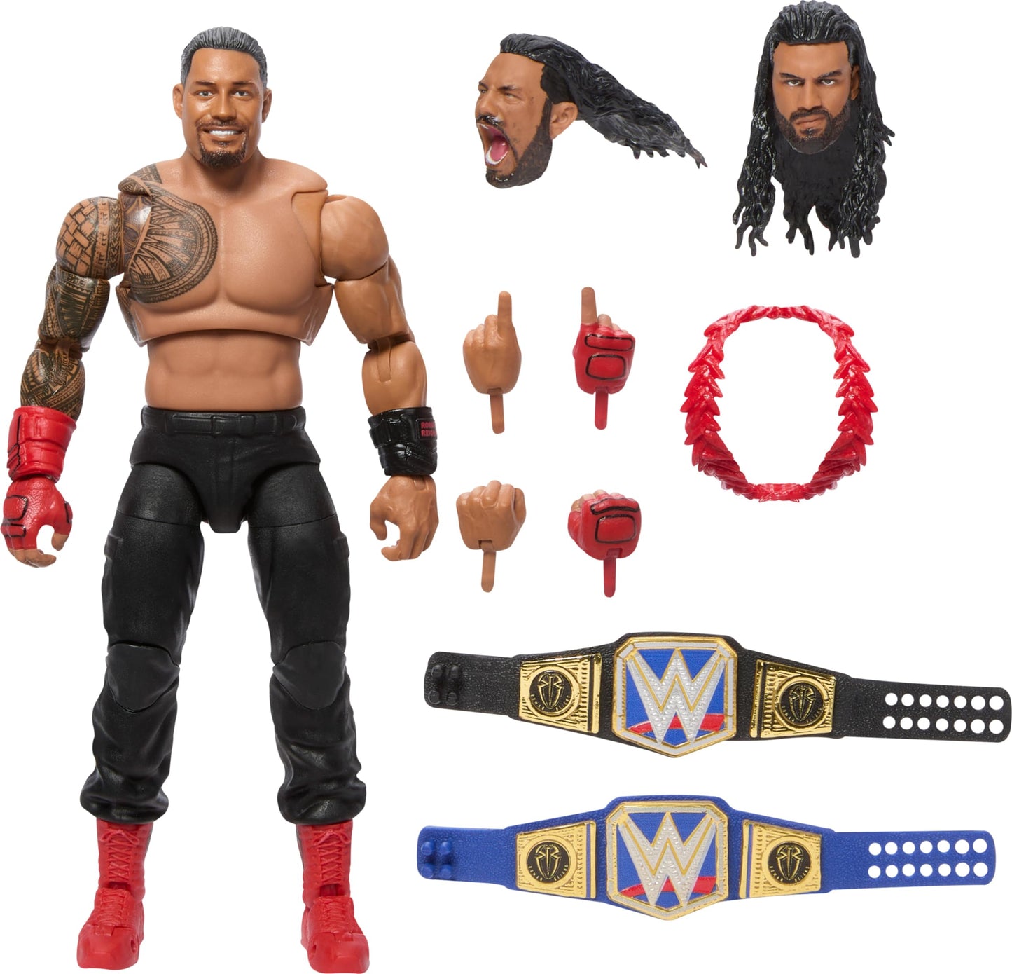 Mattel WWE Ultimate Edition Roman Reigns Action Figure – 6-Inch Collectible with 30+ Articulation Points