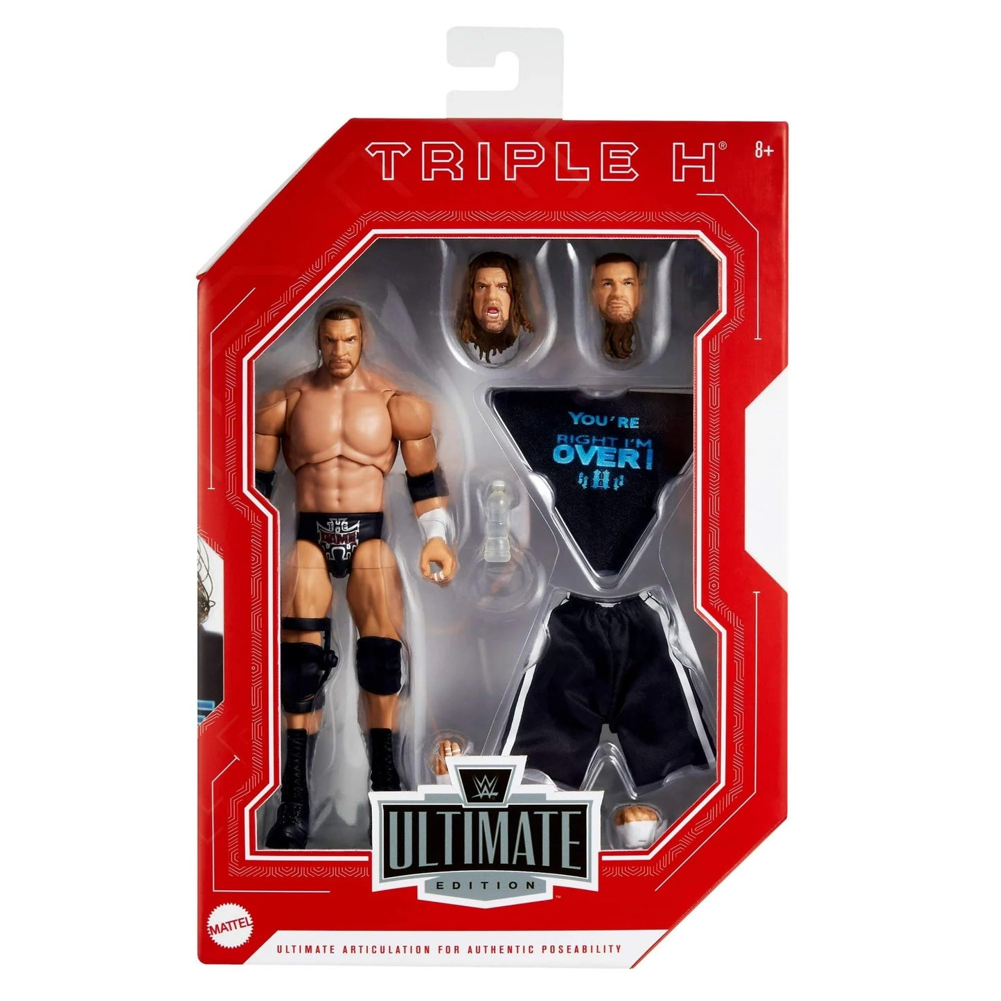 Mattel WWE Ultimate Edition Triple H Action Figure with Build-a-Figure Parts