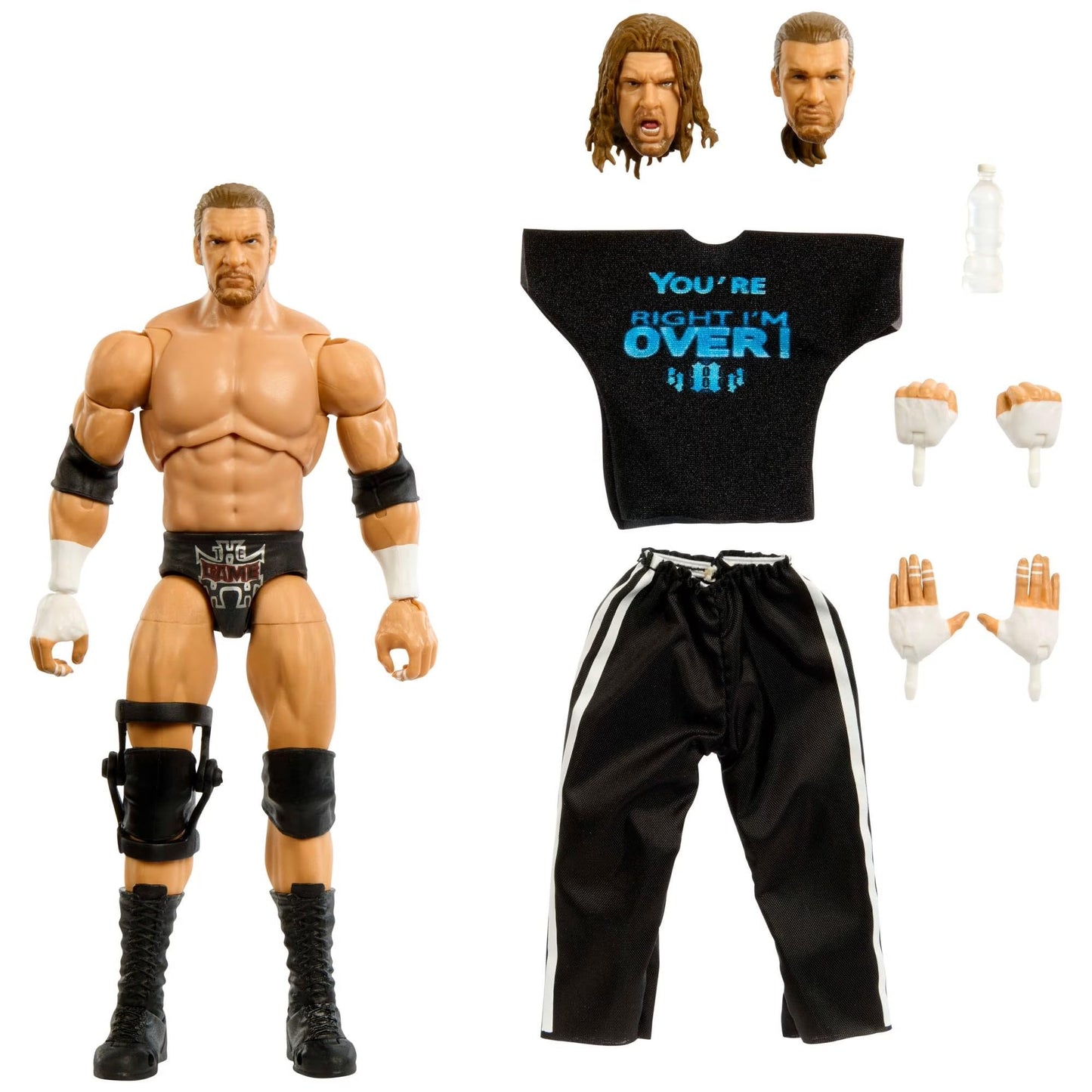 Mattel WWE Ultimate Edition Triple H Action Figure with Build-a-Figure Parts