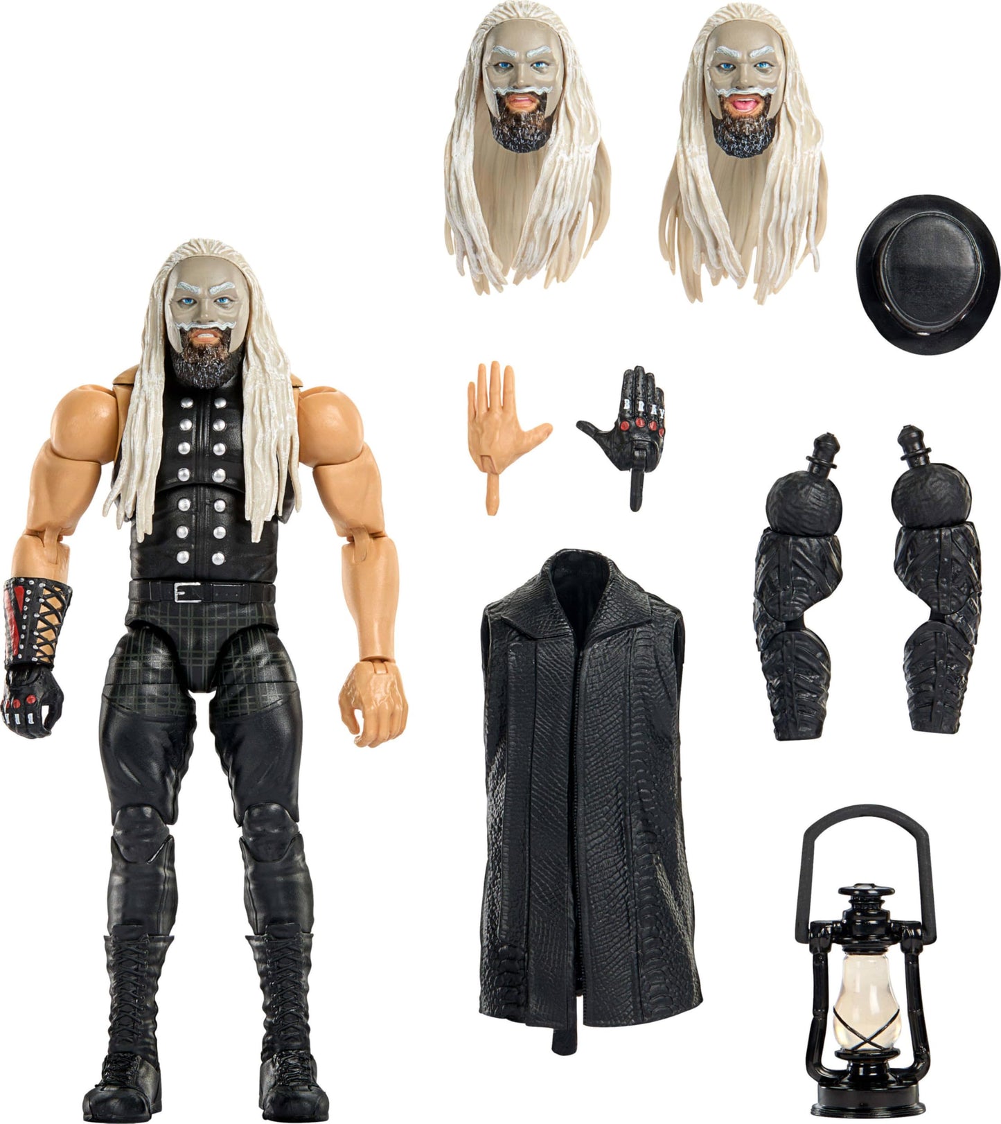 Mattel WWE Ultimate Edition Uncle Howdy 6-Inch Action Figure with Swappable Heads & 30+ Articulation Points