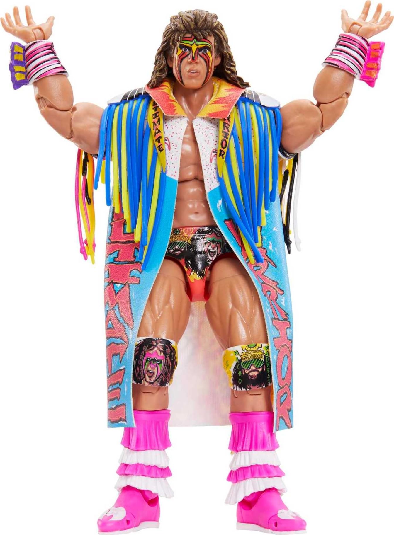 Mattel WWE Ultimate Edition Warrior 6-Inch Action Figure — 30 Points of Articulation, Swappable Parts & Entrance Gear