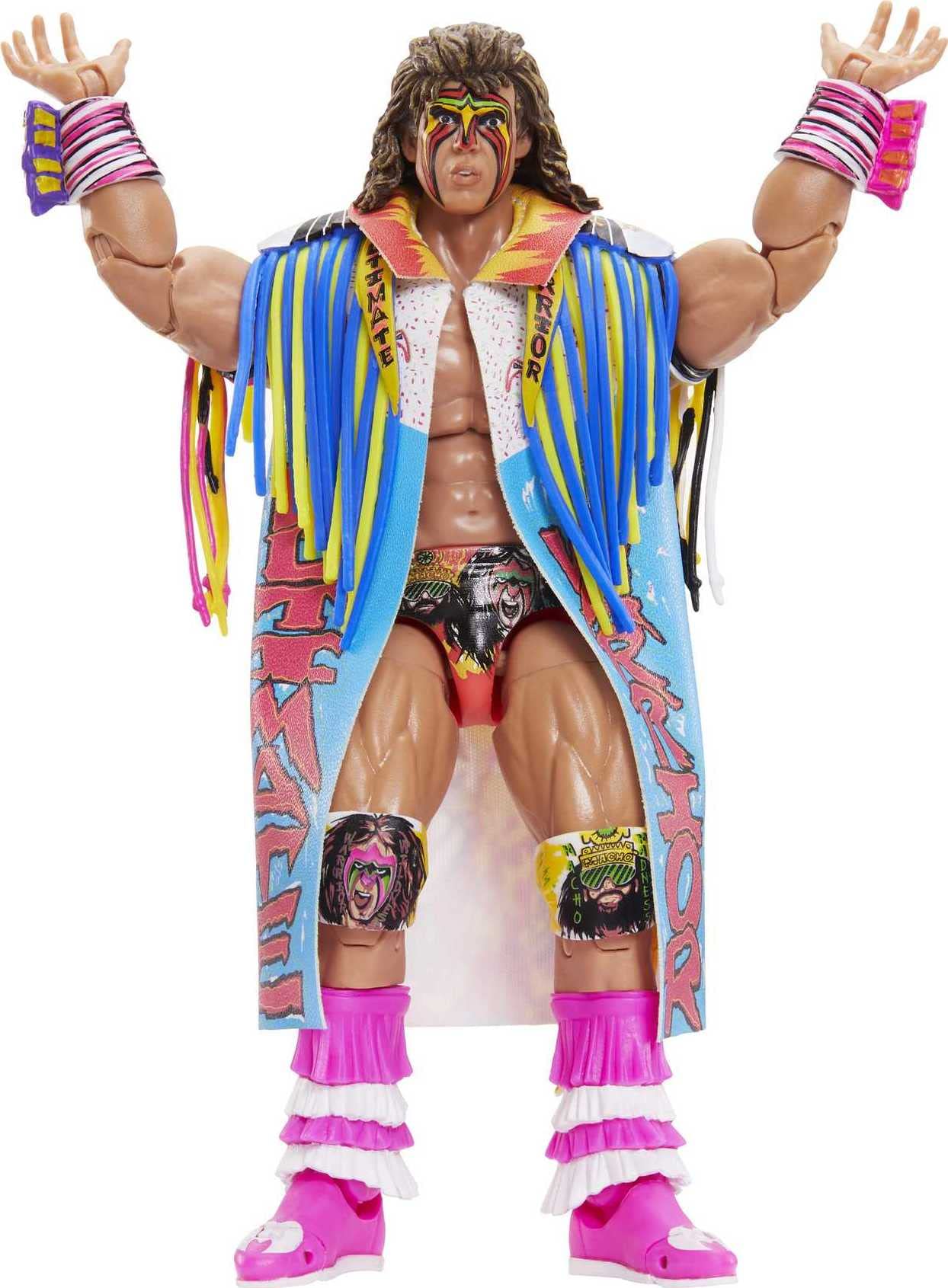 Mattel WWE Ultimate Edition Warrior 6-Inch Action Figure — 30 Points of Articulation, Swappable Parts & Entrance Gear