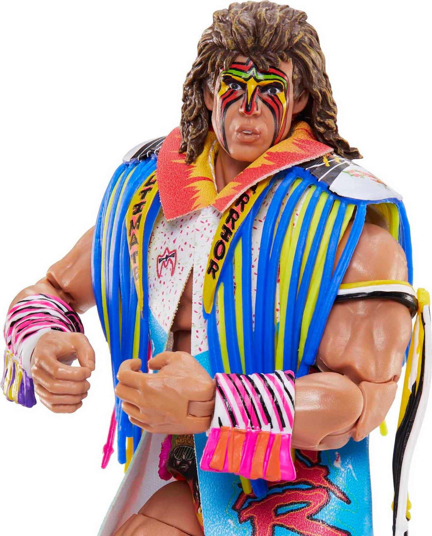 Mattel WWE Ultimate Edition Warrior 6-Inch Action Figure — 30 Points of Articulation, Swappable Parts & Entrance Gear