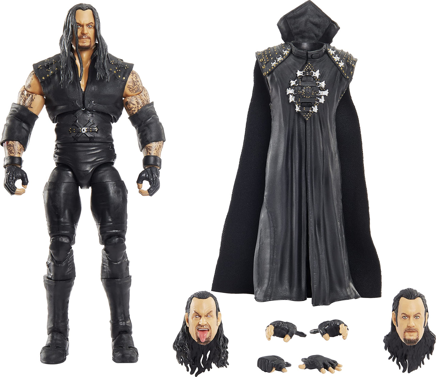 Mattel WWE Undertaker Ultimate Edition Figure – 6-Inch with Extra Heads & WrestleMania XIV Jacket