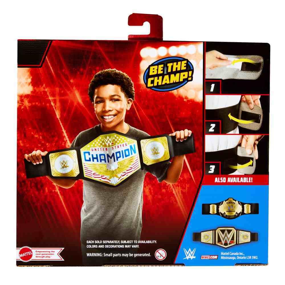 Mattel WWE United States Championship Role Play Belt for Kids – Adjustable, Authentic Styling (Ages 6+)