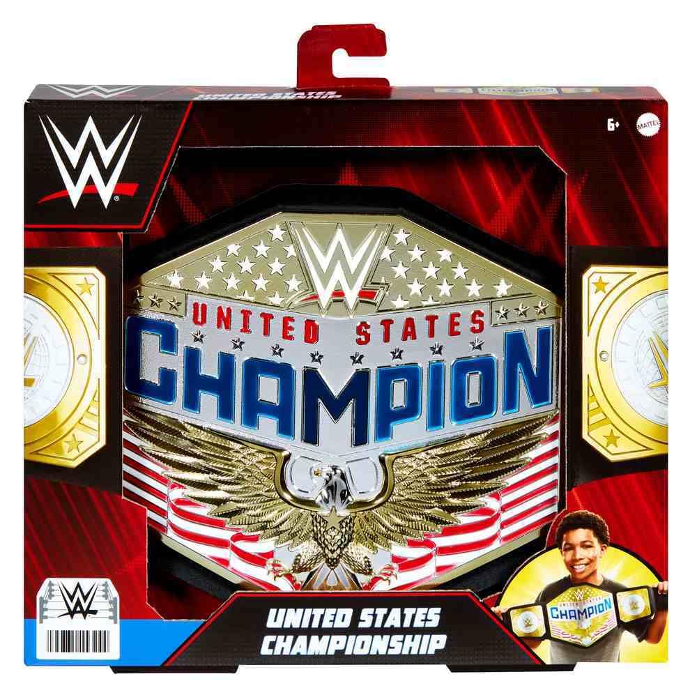 Mattel WWE United States Championship Role Play Belt for Kids – Adjustable, Authentic Styling (Ages 6+)