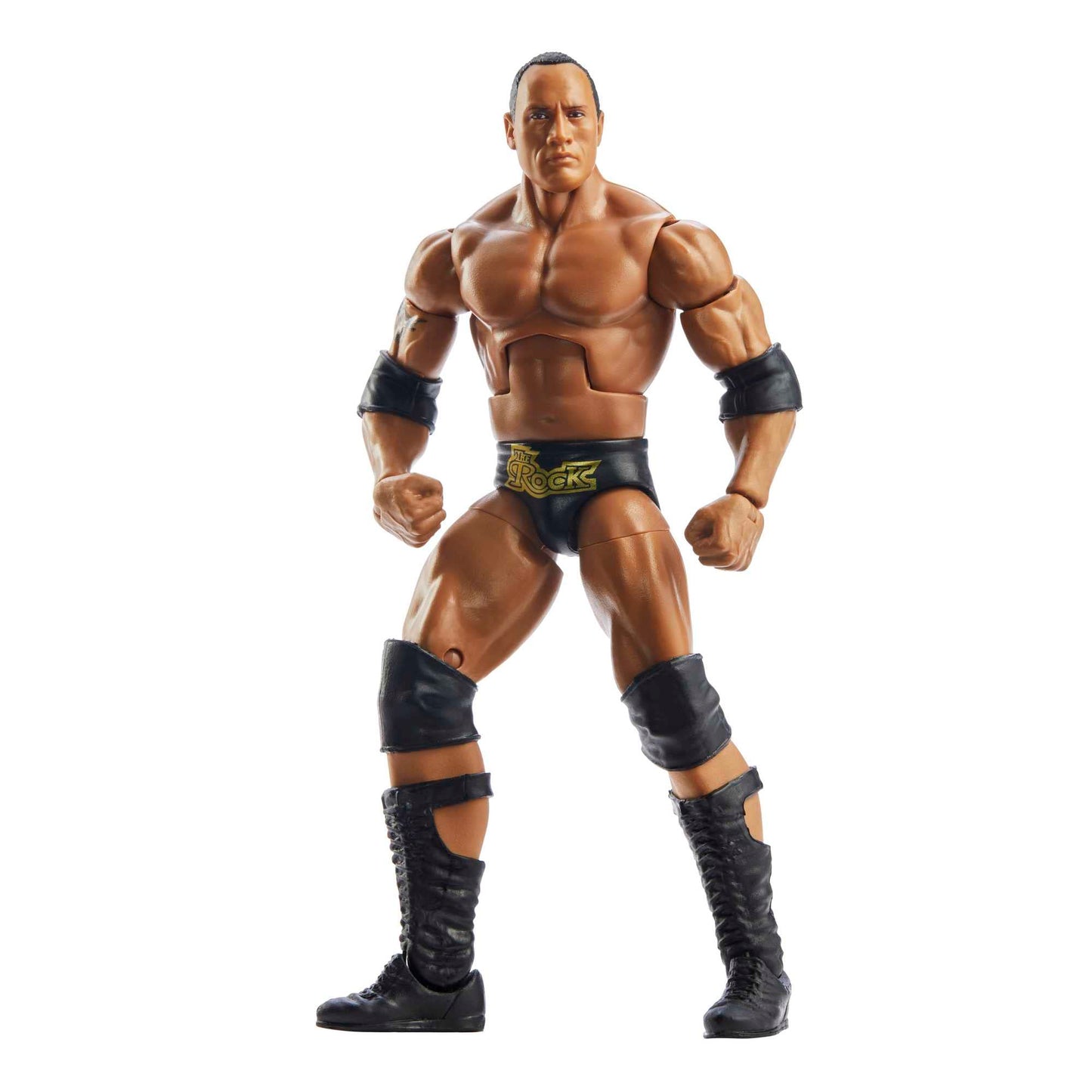 Mattel WWE The Rock WrestleMania Elite 6-Inch Figure with Accessory & Mean Gene Okerlund BAF Parts