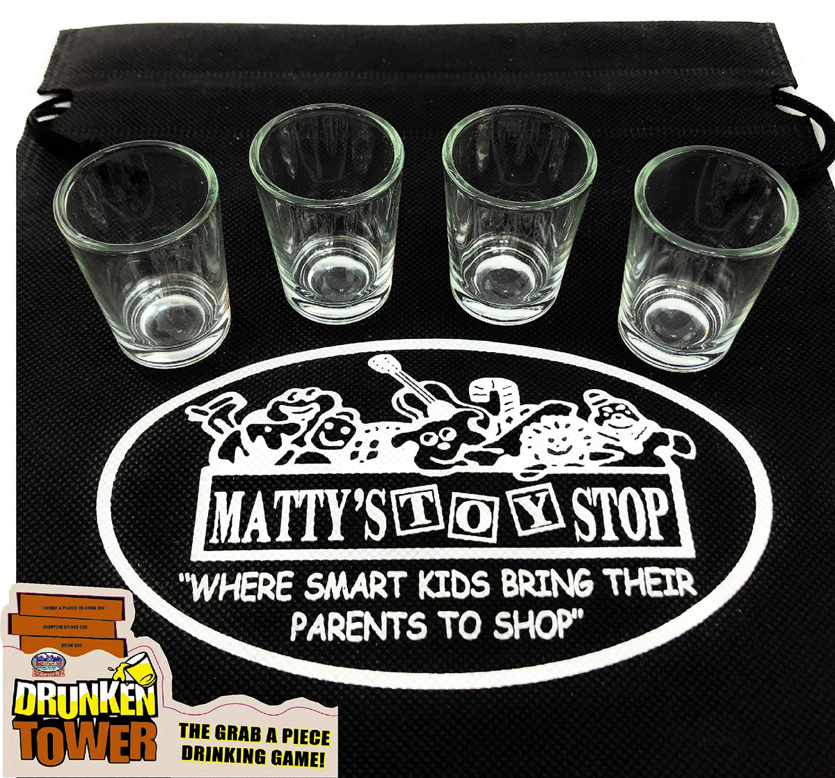 Deluxe Drunken Tower: The Grab A Piece Party Game by Matty's Toy Stop