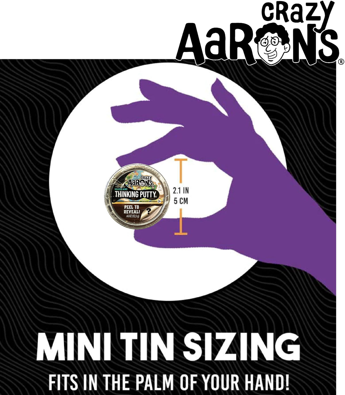 Matty's Toy Stop: Crazy Aaron's Putty Mini Tin Lost Treasure Guardians – Peel to Reveal Putty & Charms (4 Pack)