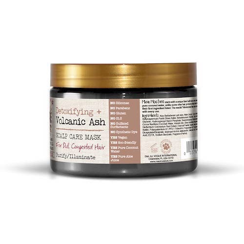 Maui Moisture Detoxifying + Volcanic Ash Scalp Care Mask Refreshing Hydration for Dull Hair 340 g