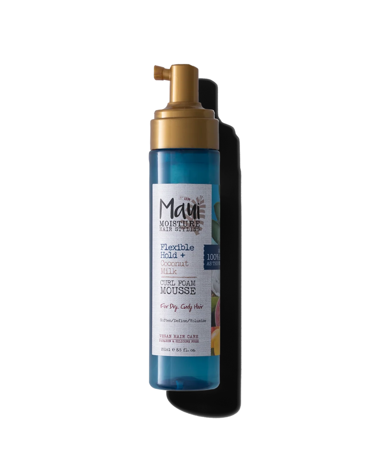 Maui Moisture Flexible Hold + Coconut Milk Curl Foam Mousse Lightweight Definition for Curls 251 ml/8.5 oz