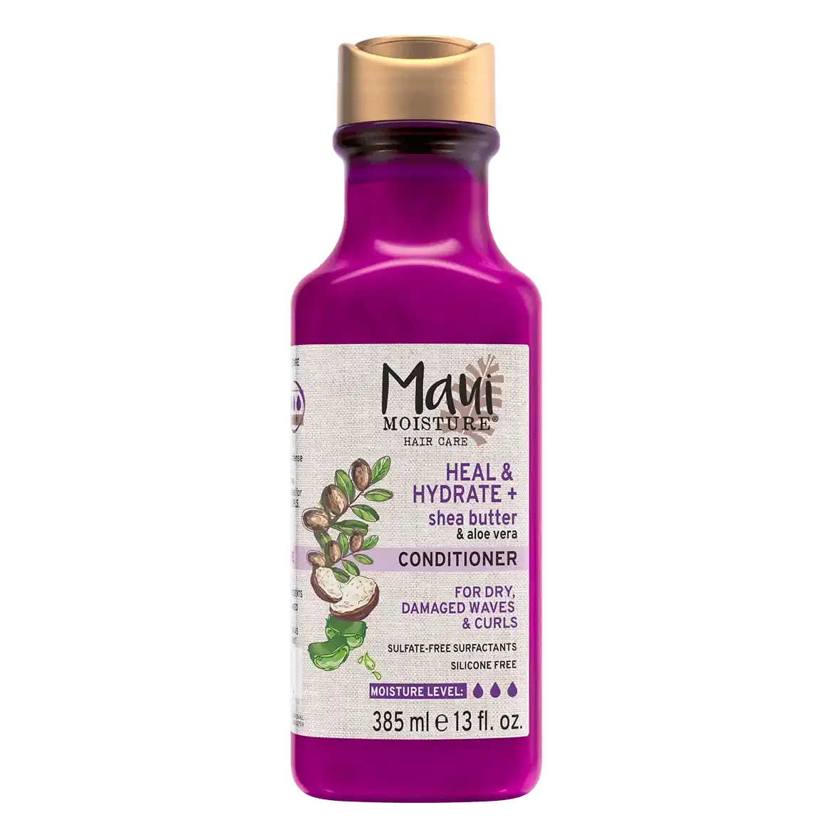 Maui Moisture Hydrate + Shea Butter Conditioner Deep Hydration for Dry, Damaged Hair 385 ml/13.1 oz