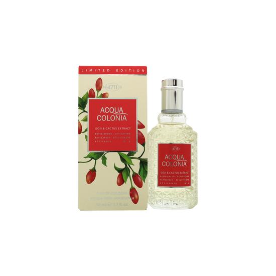Mäurer & Wirtz 4711 Acqua Colonia Goji & Cactus Extract Eau de Cologne 50ml Spray Unisex Fragrance
