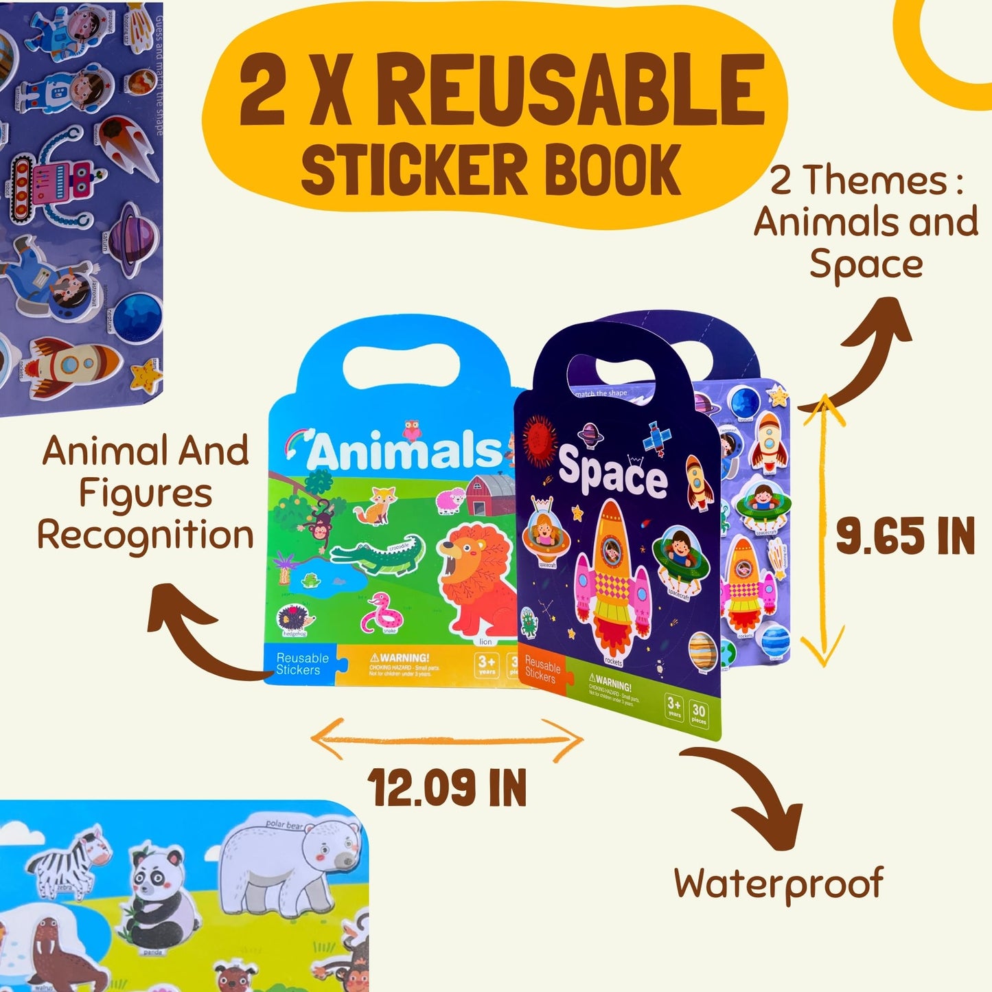 MAVE SPARKS My Preschool Busy Book – Travel Coloring Kit & Toddler Travel Toys for Ages 3–5