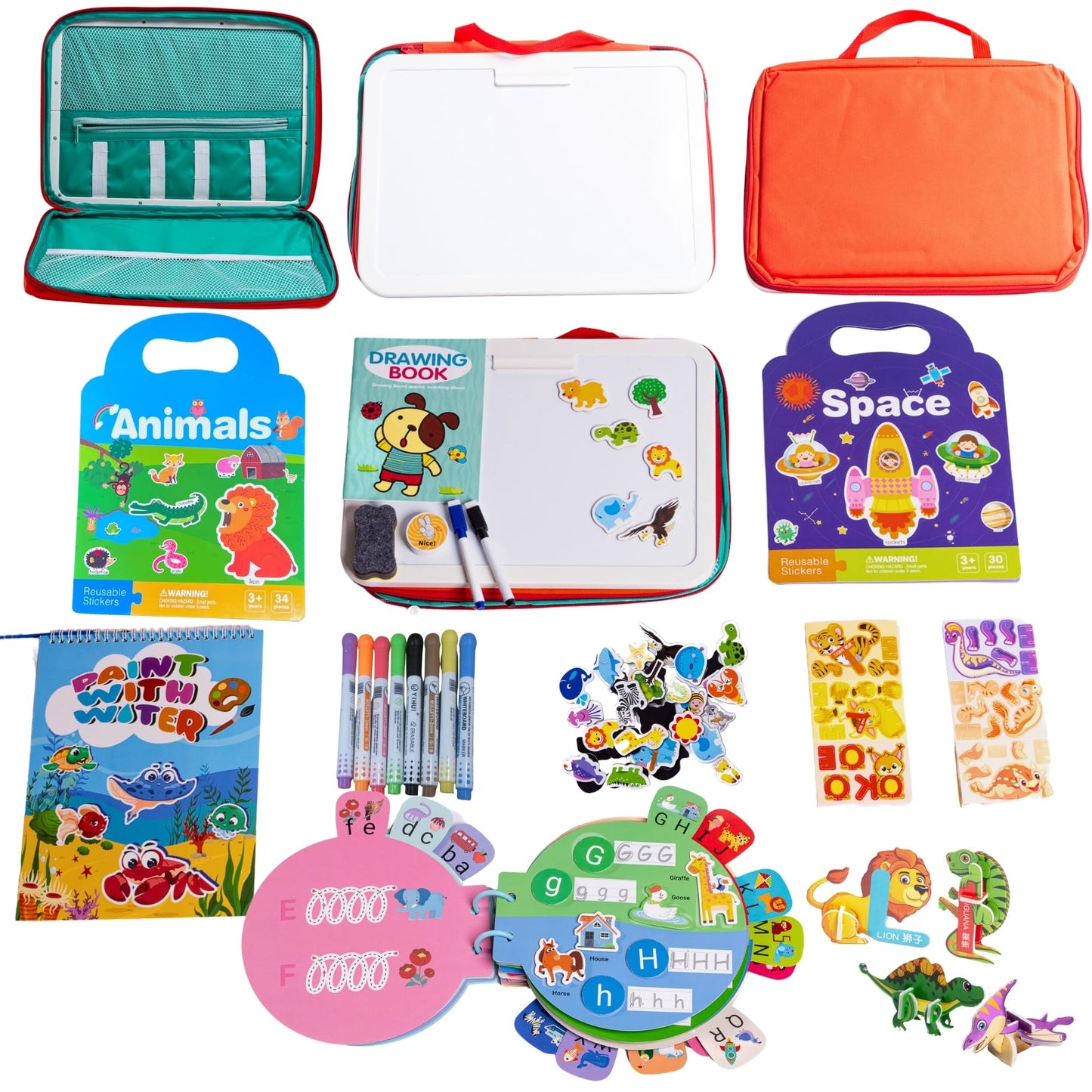 MAVE SPARKS My Preschool Busy Book – Travel Coloring Kit & Toddler Travel Toys for Ages 3–5