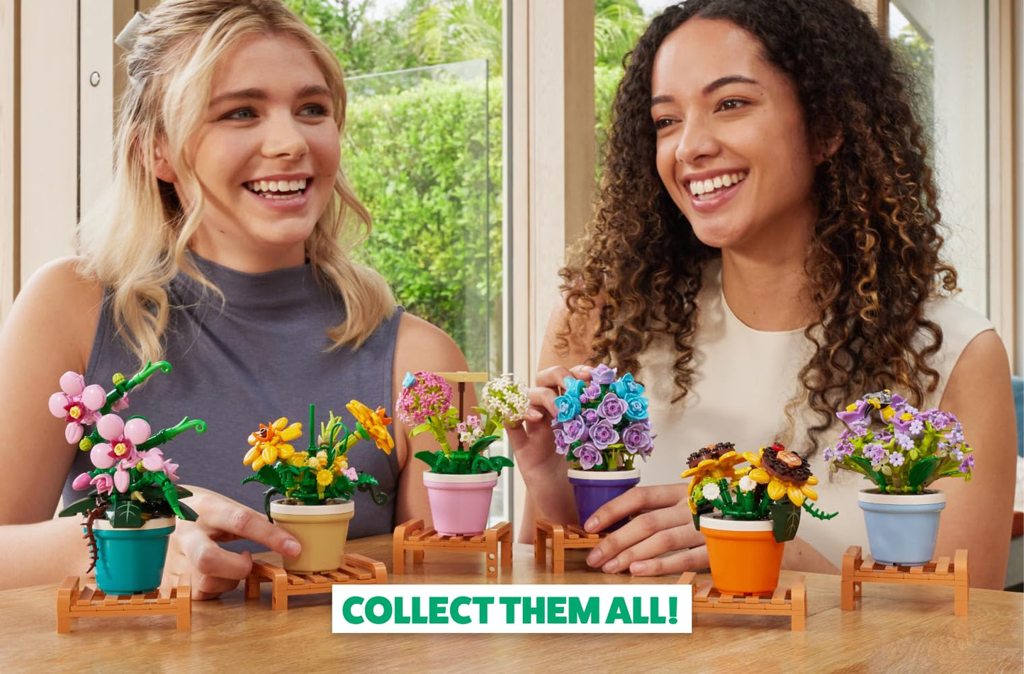MAX Premium Garden Pot Plants Building Bricks Collection — Build, Collect & Display (6 Designs)