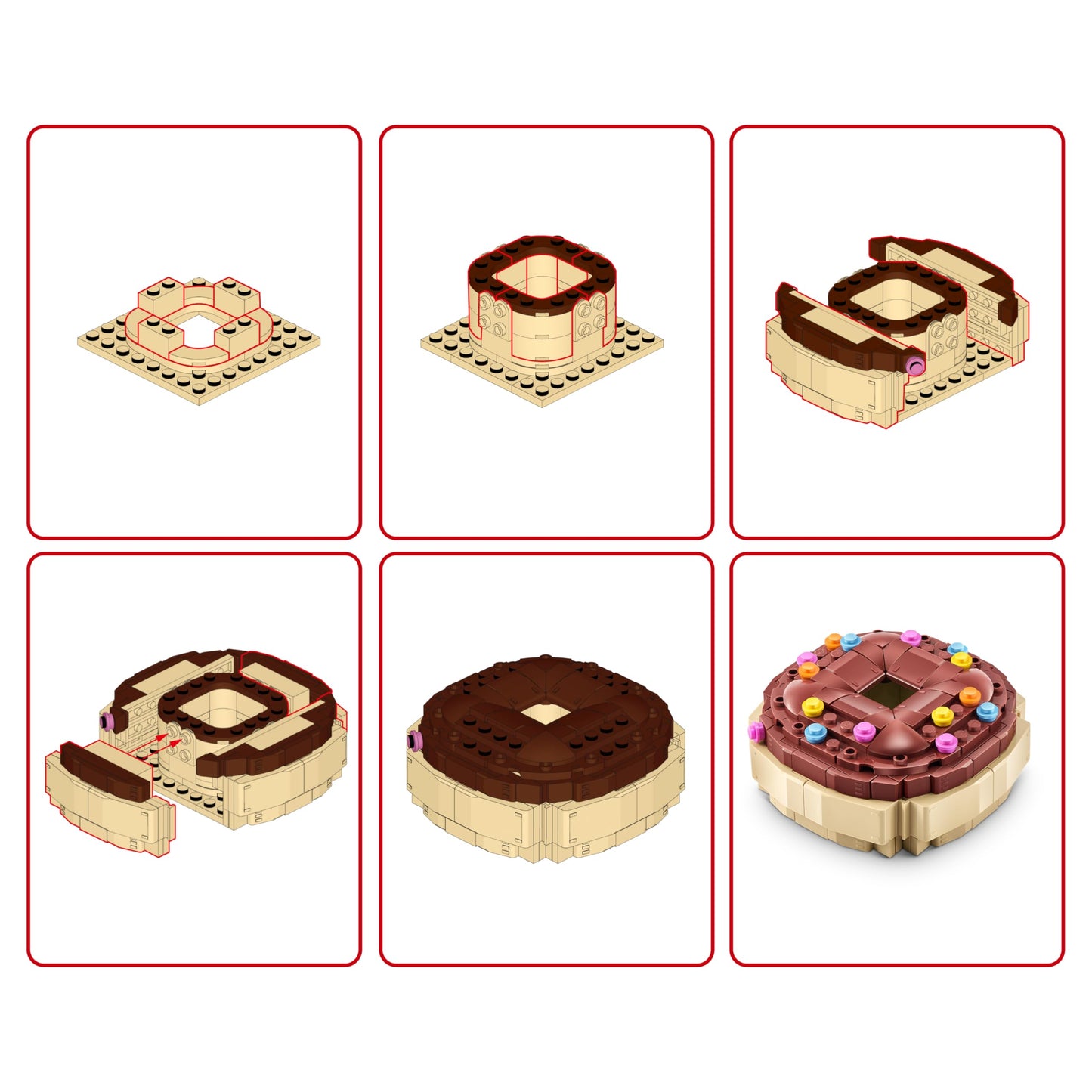 MAX Premium Snacks Building Bricks Collection (Doughnut) by ZURU – Build, Collect & Display