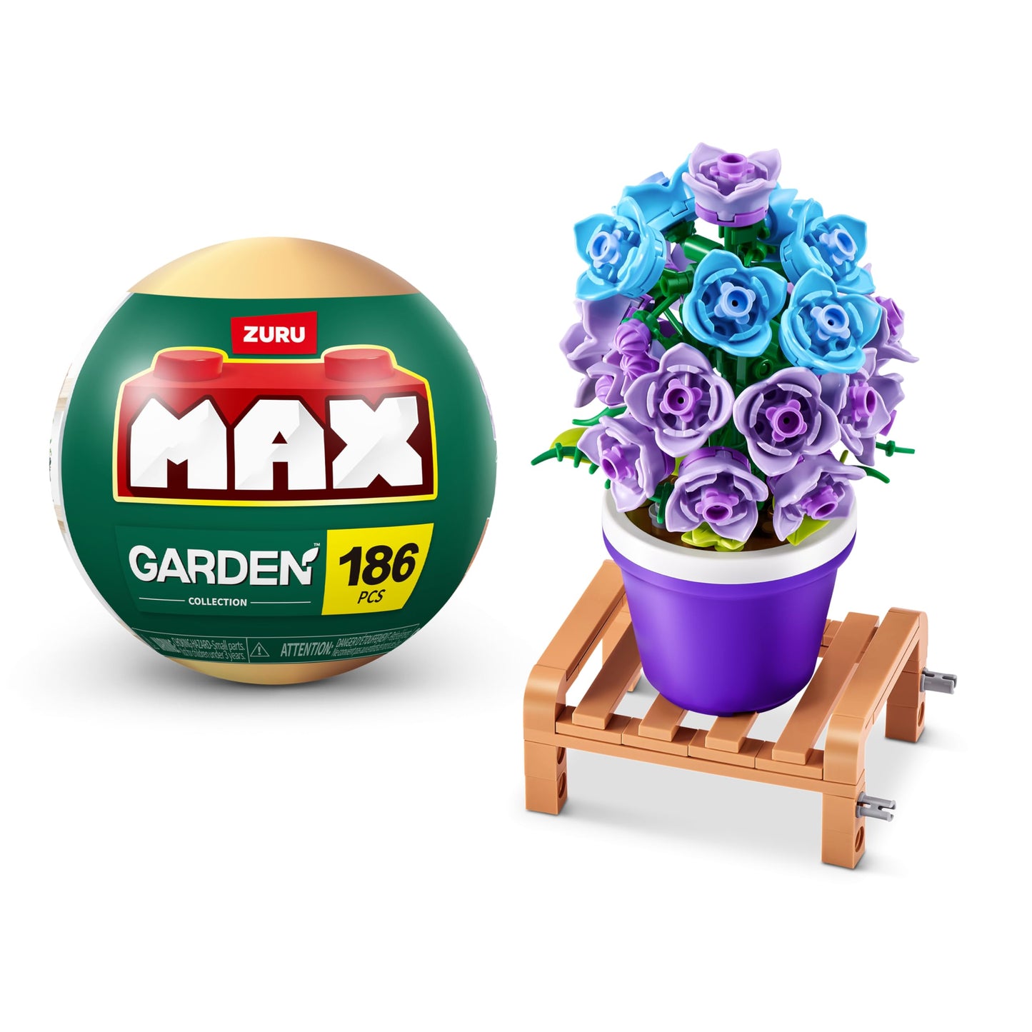 MAX Premium Garden Pot Plants Building Bricks Collection — Build, Collect & Display (6 Designs)