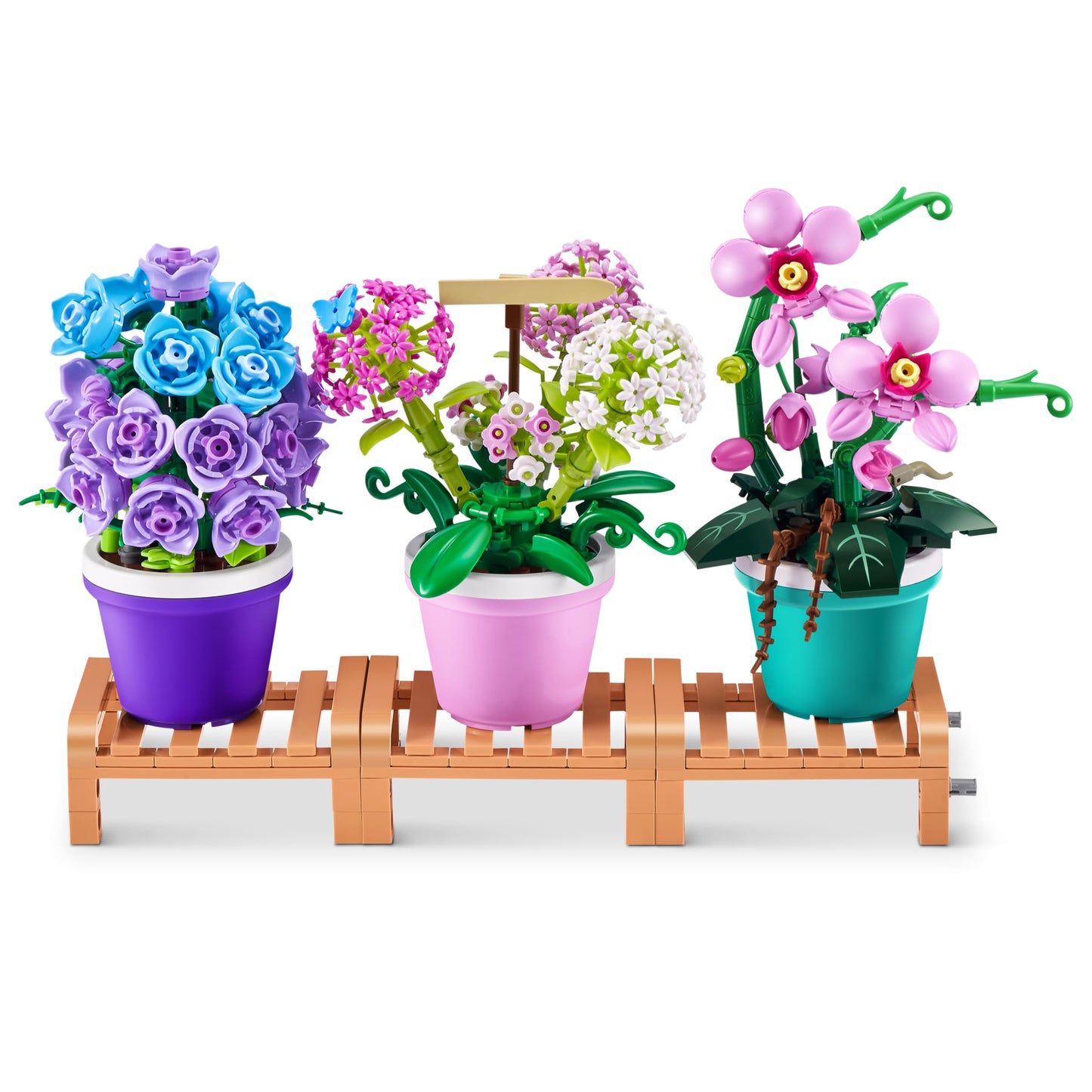 MAX Premium Garden Pot Plants Building Bricks Collection — Build, Collect & Display (6 Designs)