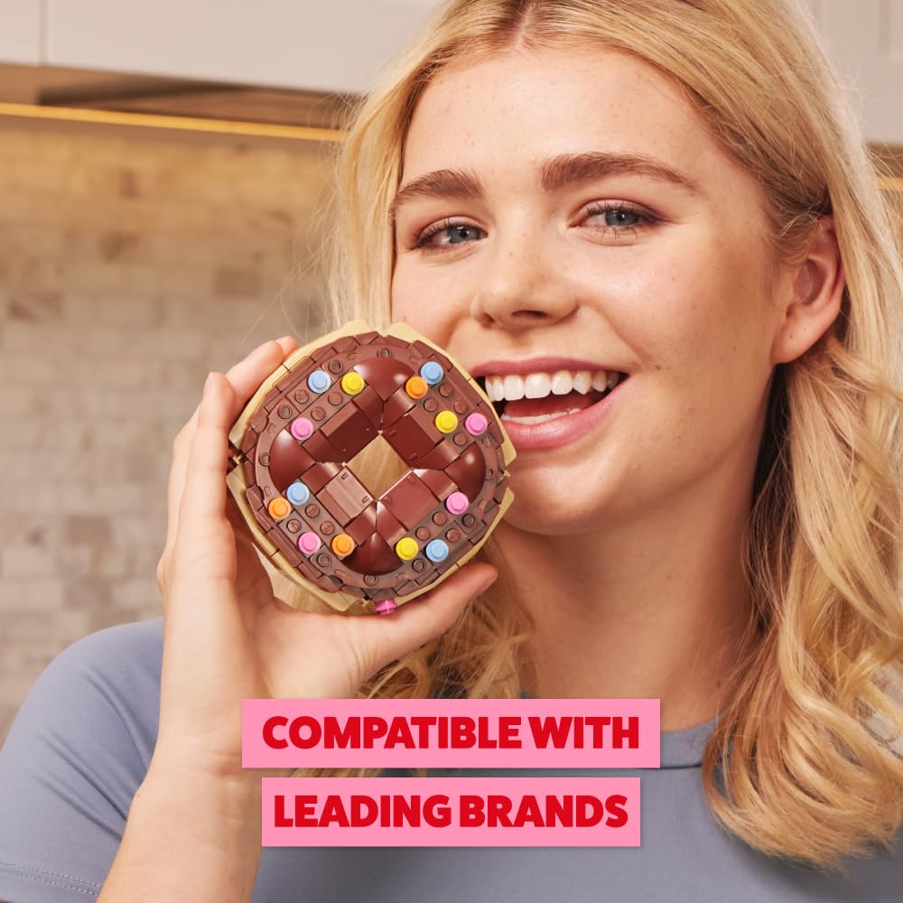 MAX Premium Snacks Building Bricks Collection (Doughnut) by ZURU – Build, Collect & Display
