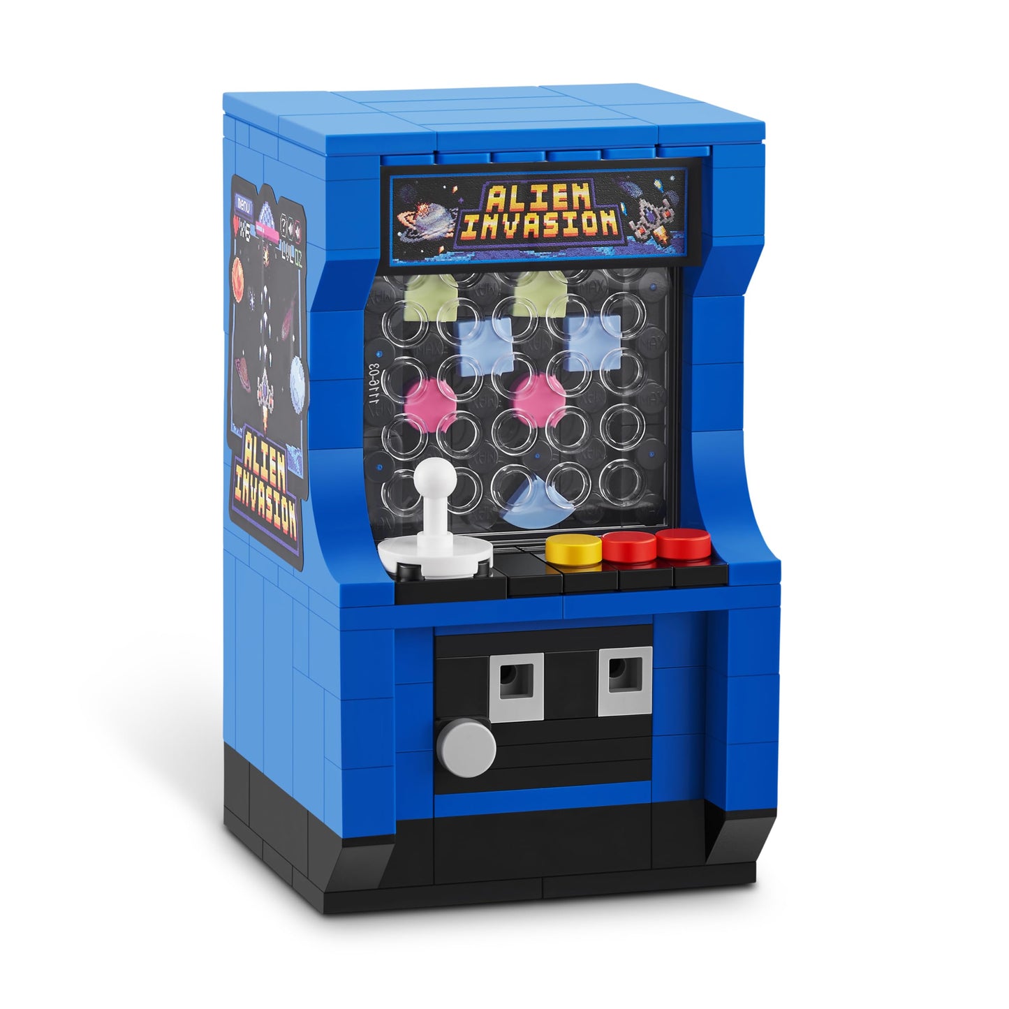 ZURU MAX Premium Retro Building Bricks Collection (Arcade Machine) – 221-Piece Retro Tech Building Set | Compatible with Leading Brick Brands